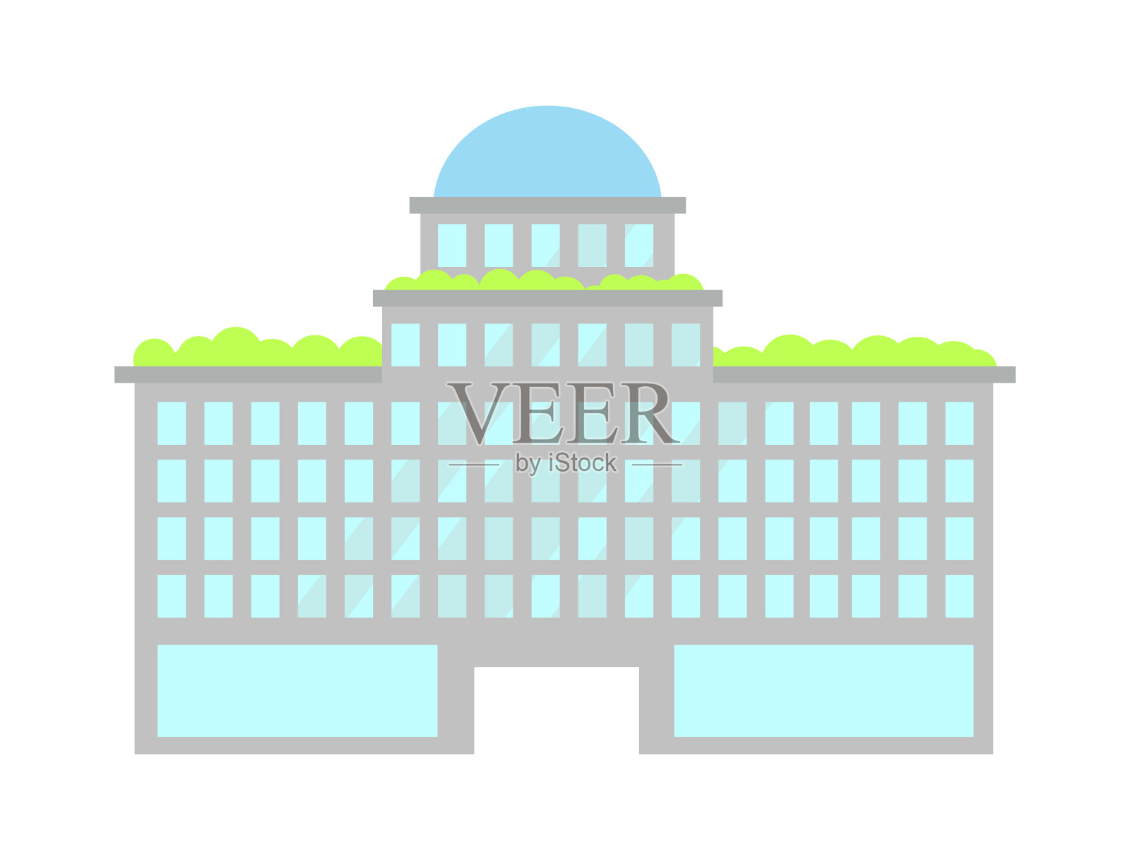 现代城市建筑海报矢量插图设计元素图片