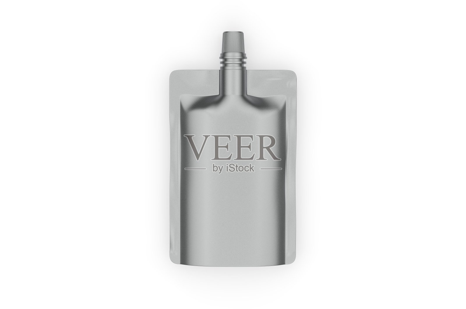 空白挤压多用途的喷口袋包装品牌，3d渲染插图。照片摄影图片