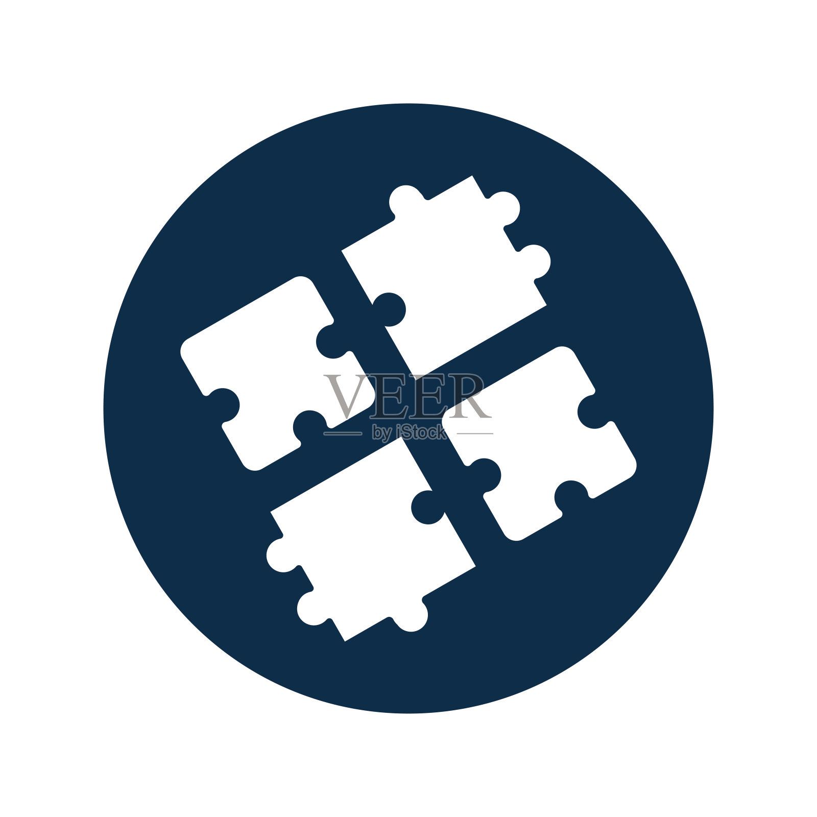 谜题图标，解决方案，策略，游戏，深蓝色图标素材