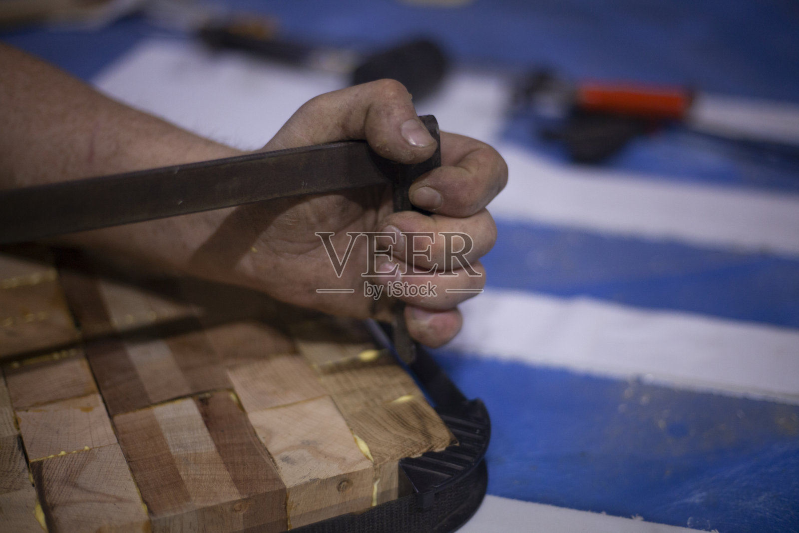 用木材制成的粘接板。照片摄影图片