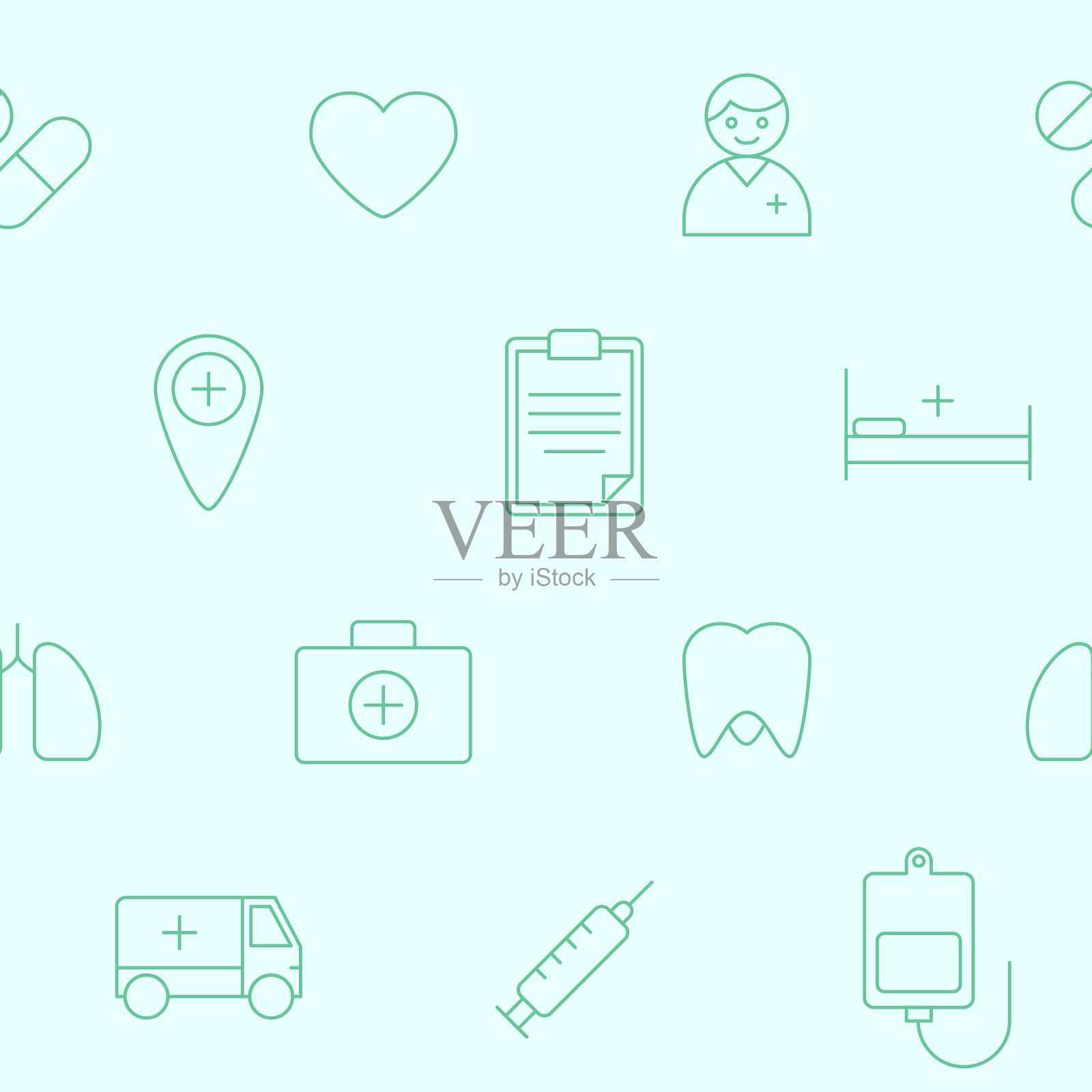 医学背景02-06插画图片素材