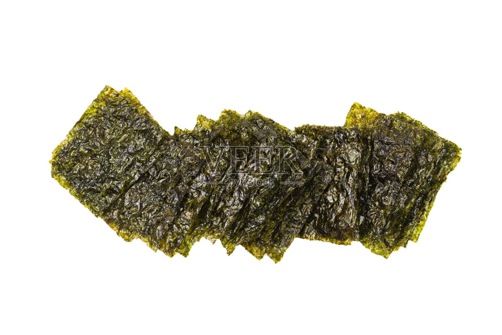 海苔孤立在白色上。照片摄影图片