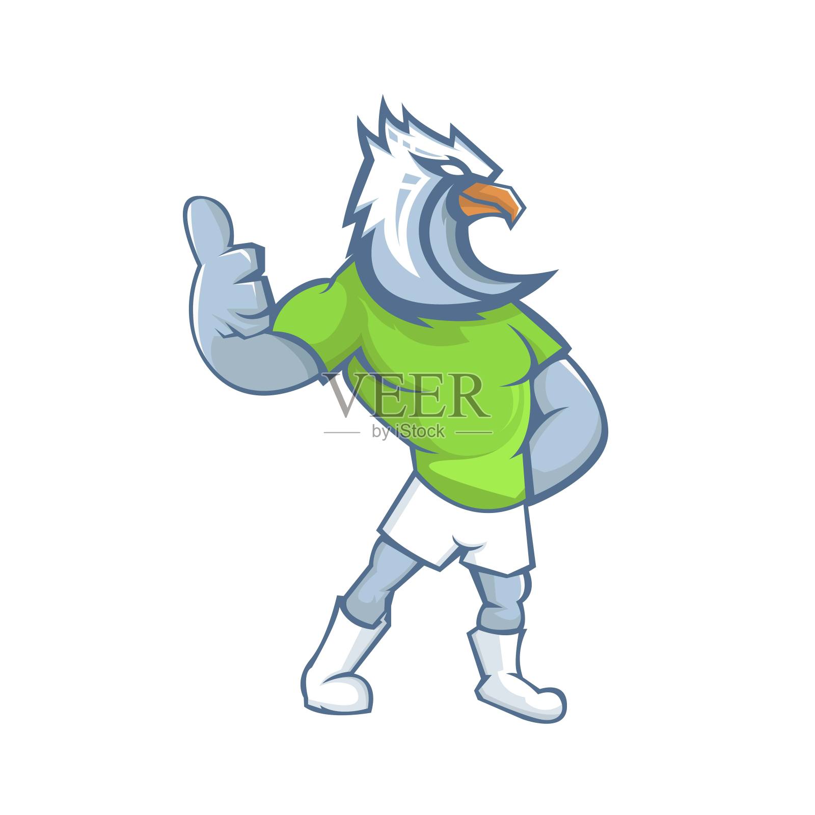 吉祥物的运动插画图片素材