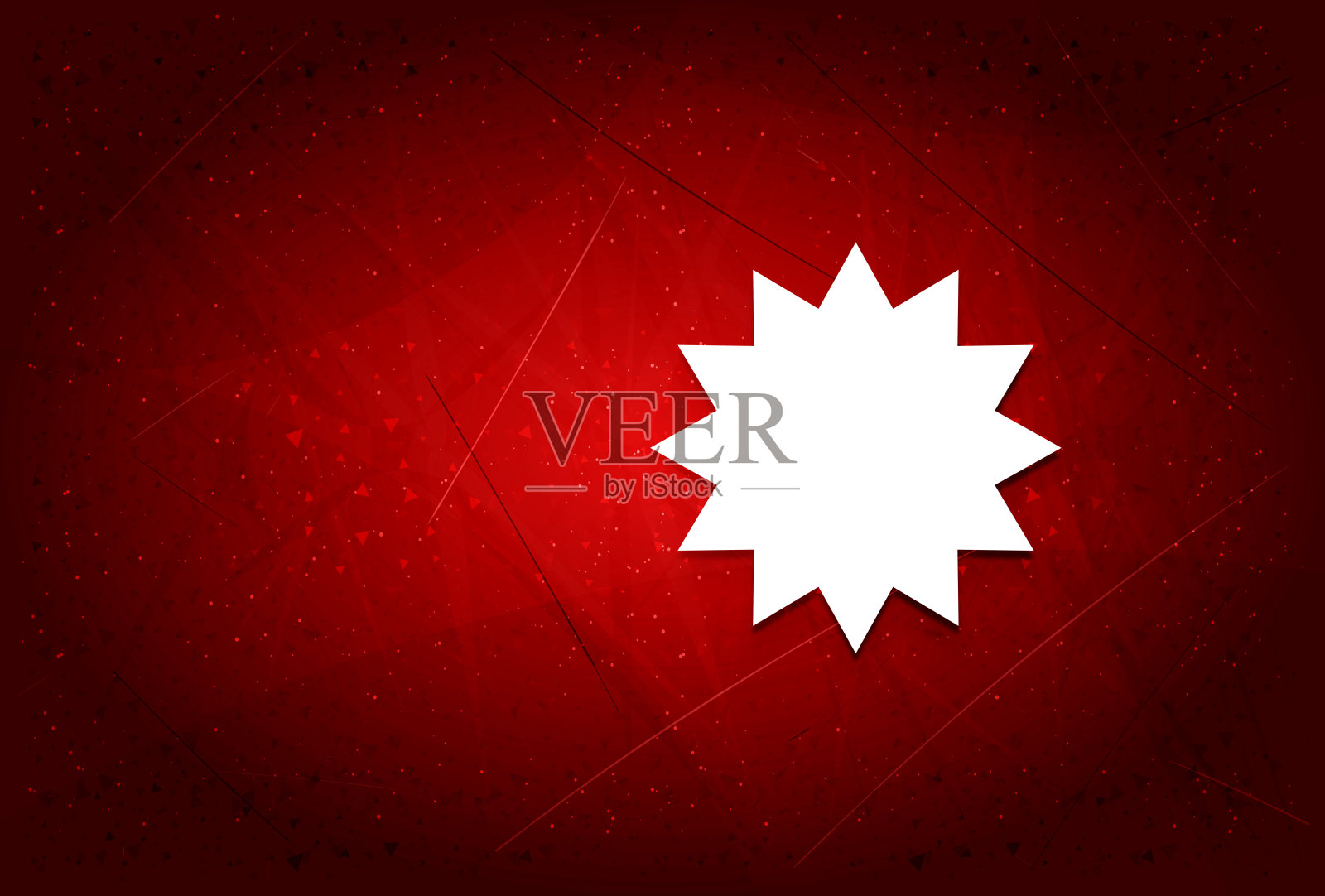 明星徽章图标现代时尚抽象红色背景插图插画图片素材