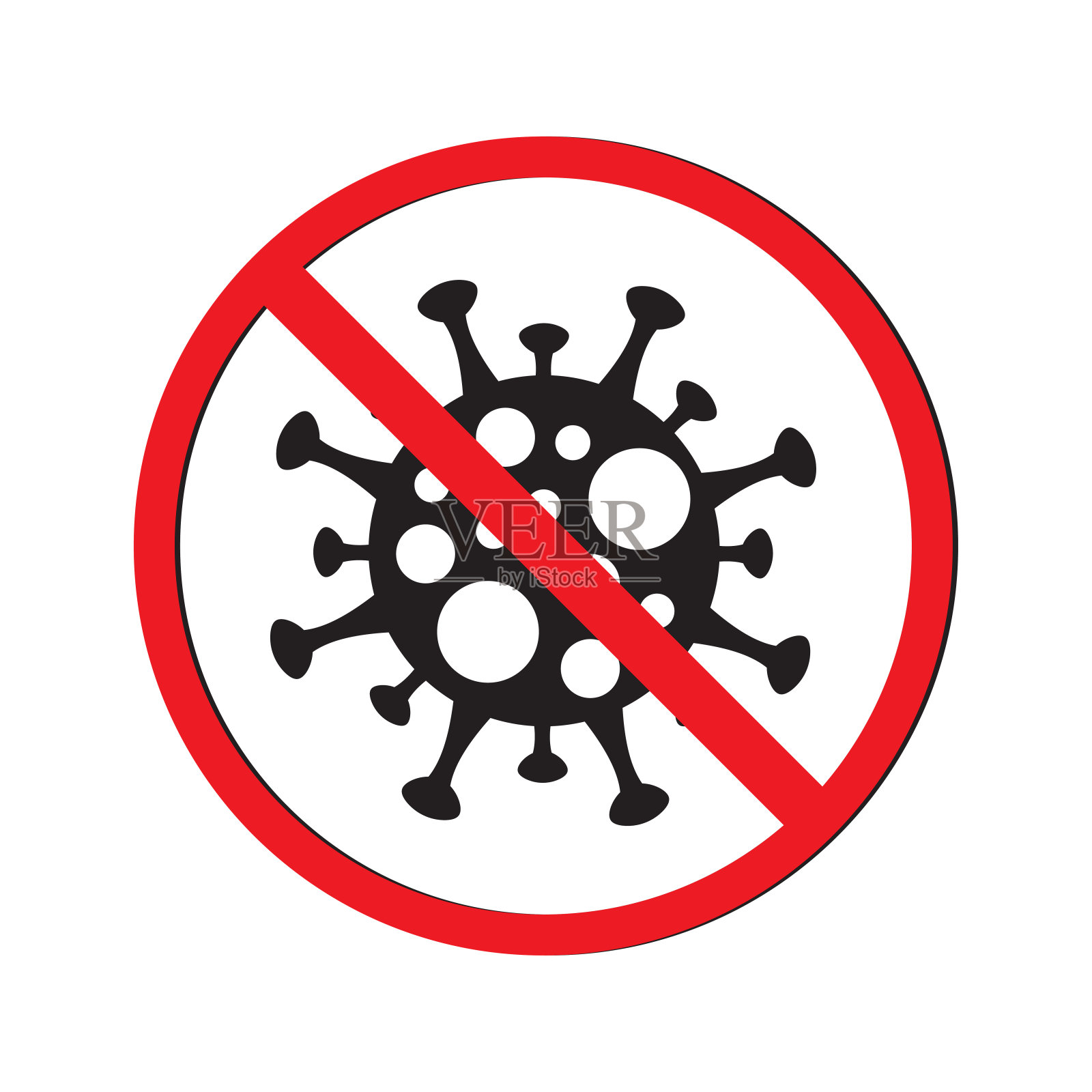 阻止病毒传播插画图片素材