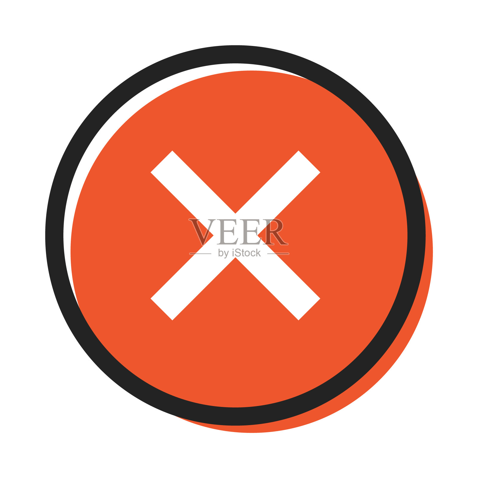 语音图标矢量气泡像唐斯，红色。平面简约趋势现代标识平面设计图标素材