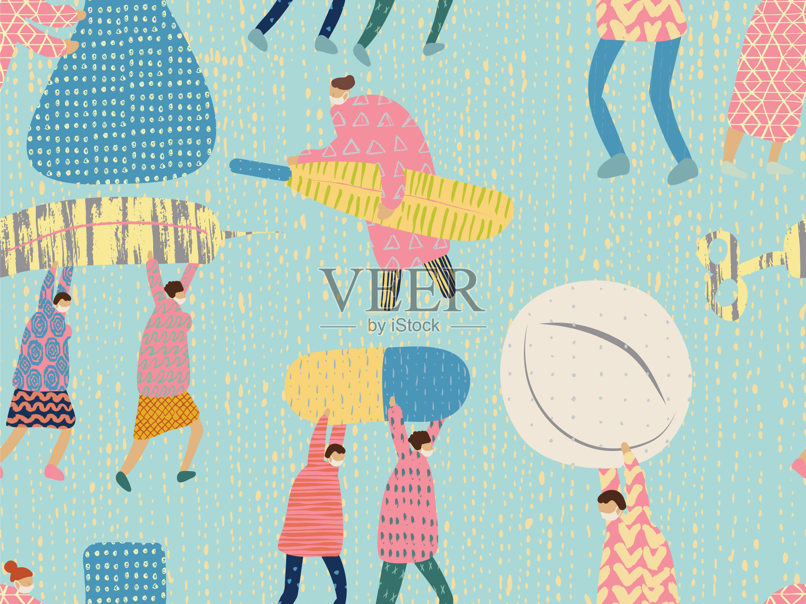 卫生保健卡插画图片素材