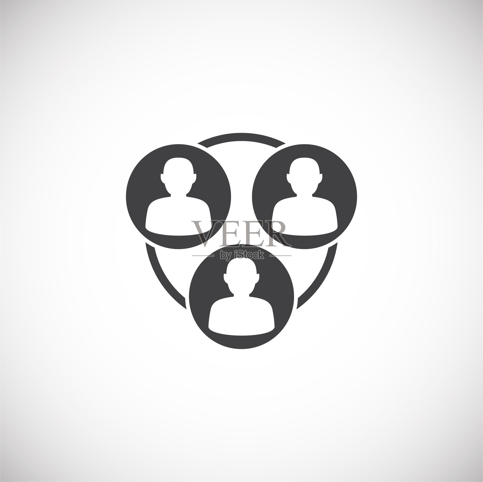 商业人士相关图标背景的图形和网页设计。创意插图概念符号的web或移动应用程序。图标素材