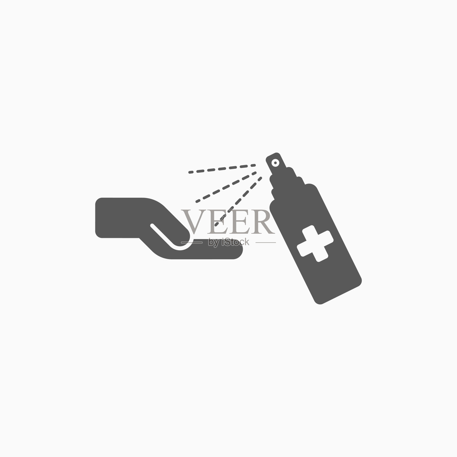 喷雾图标，酒精喷雾载体插画图片素材