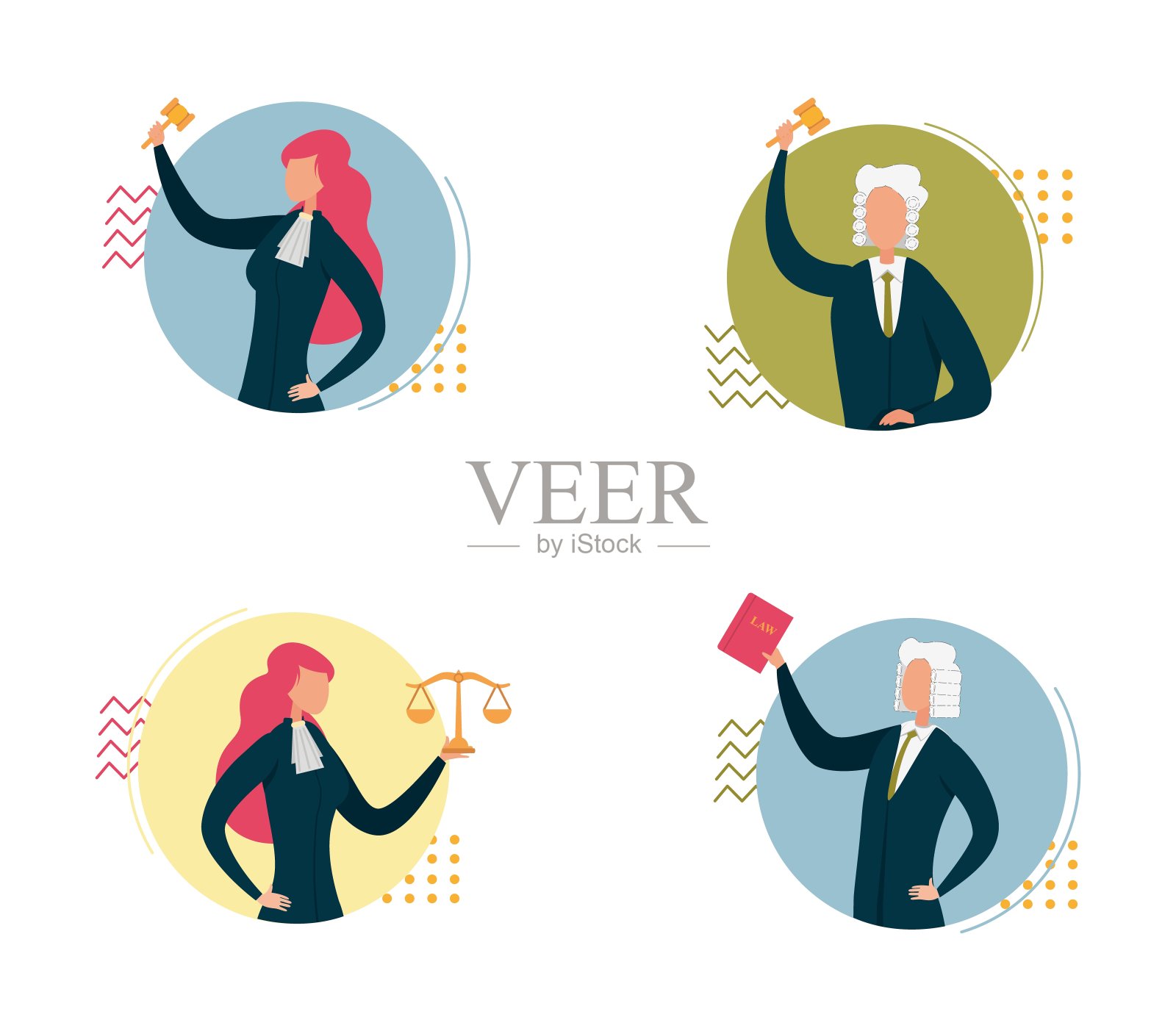 用职业装备来判断性格。设计元素图片