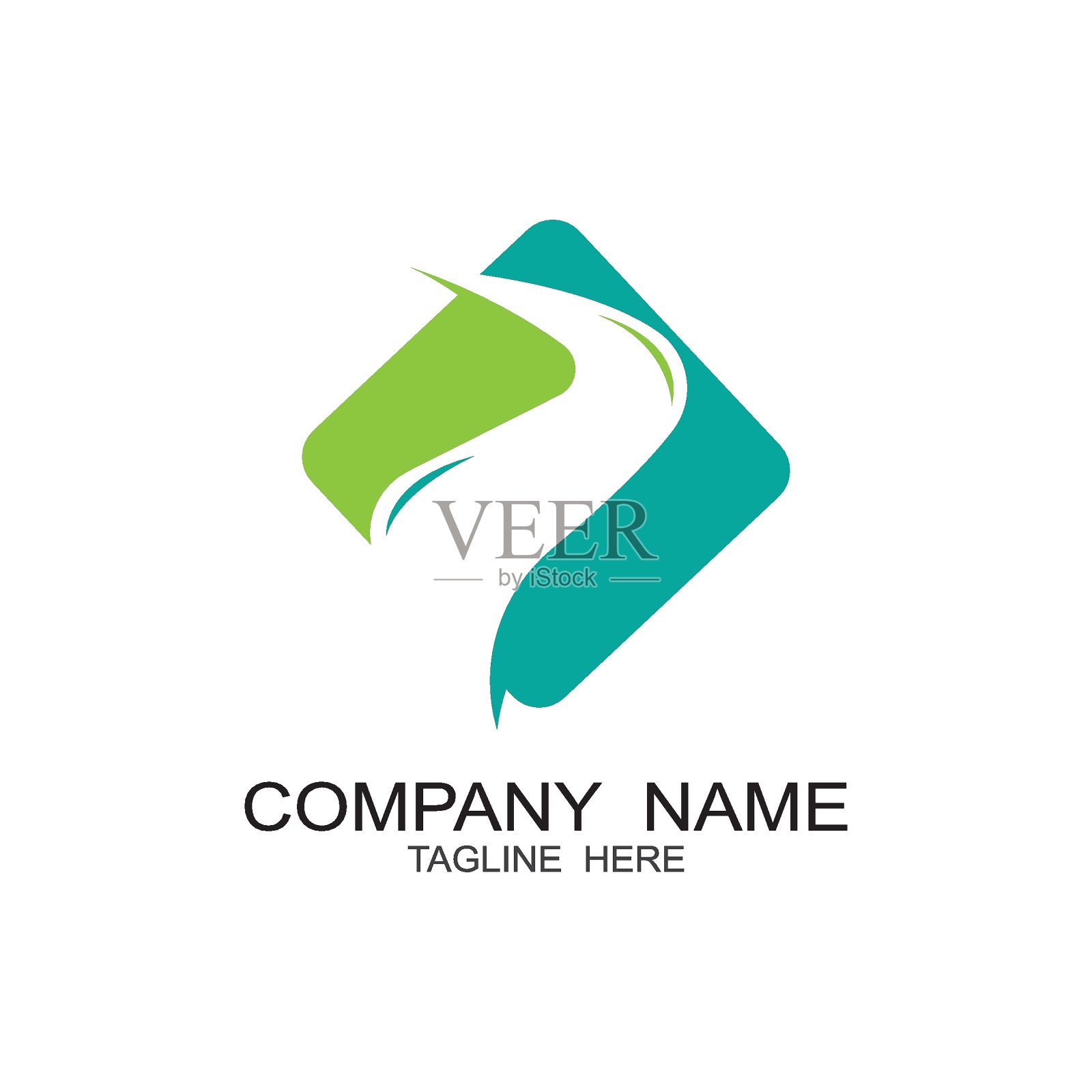 河流标志模板矢量图标插图插画图片素材