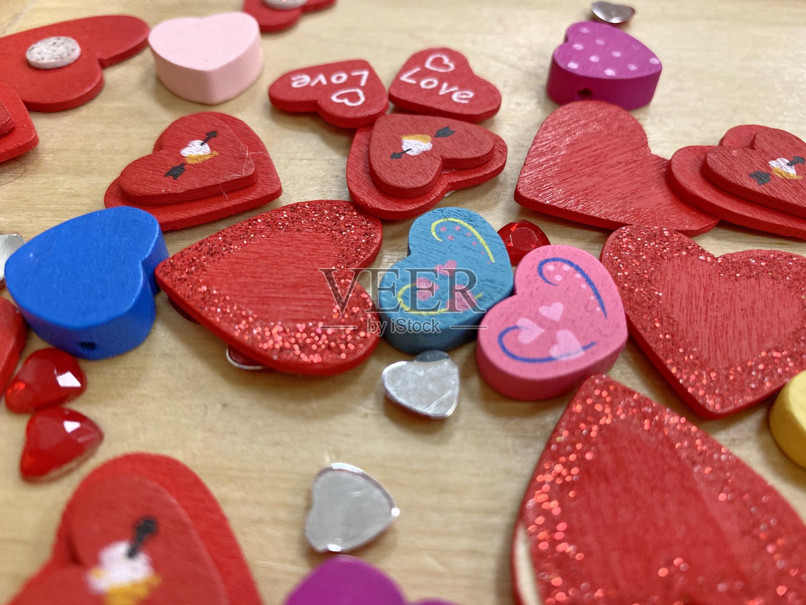 各种各样的心的触摸和形状照片摄影图片