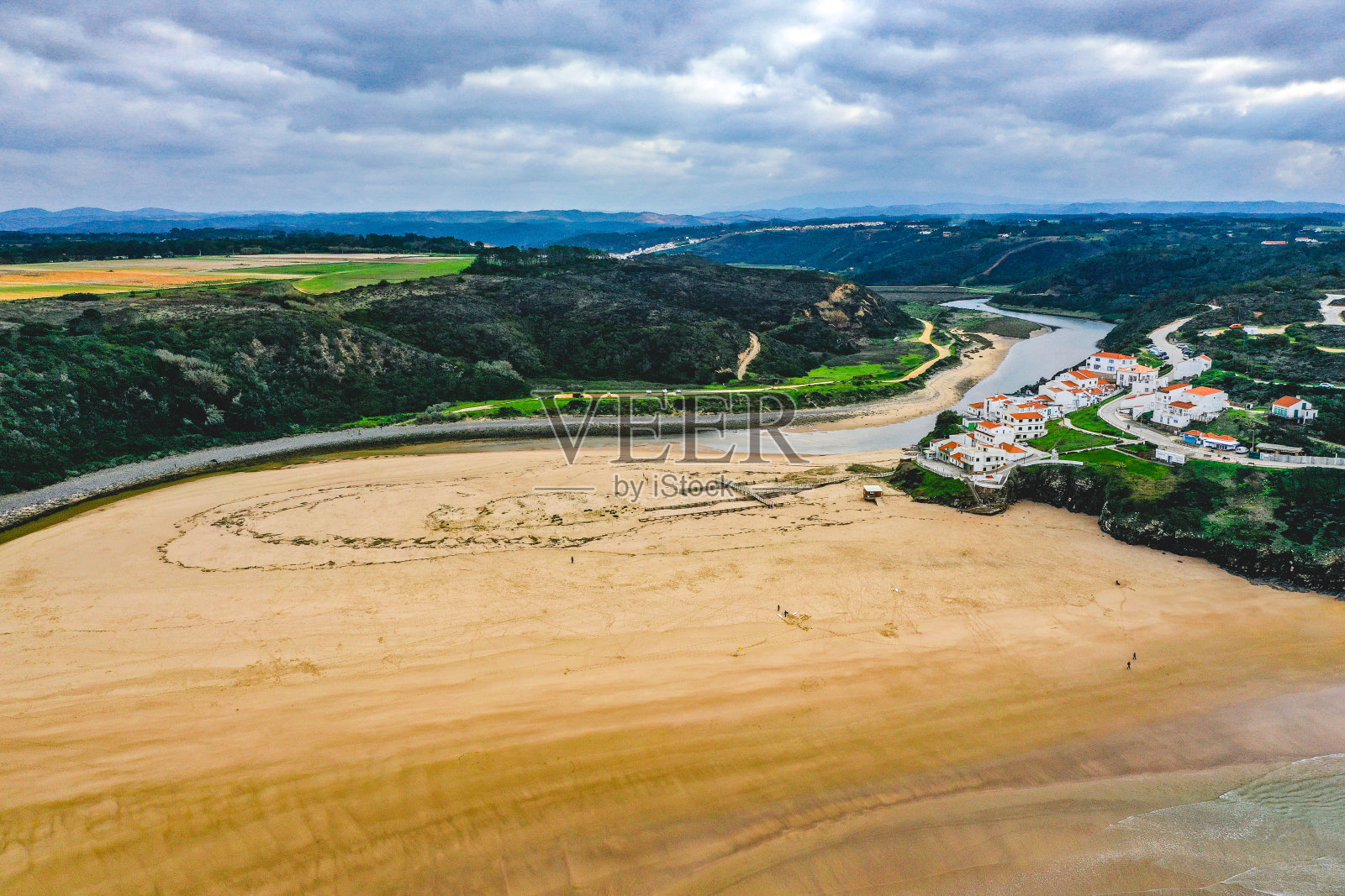 鸟瞰图的o欺骗性葡萄牙照片摄影图片