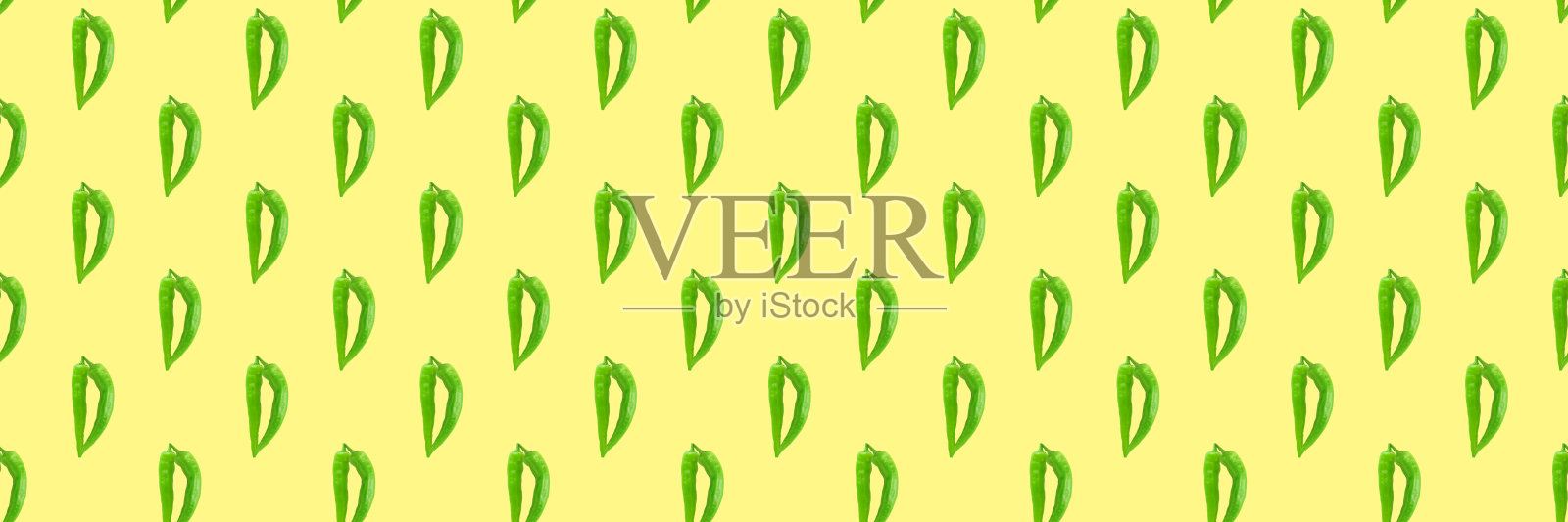 无缝图案的青椒上有一个黄色的辣椒。食品背景纹理。最小的概念照片摄影图片