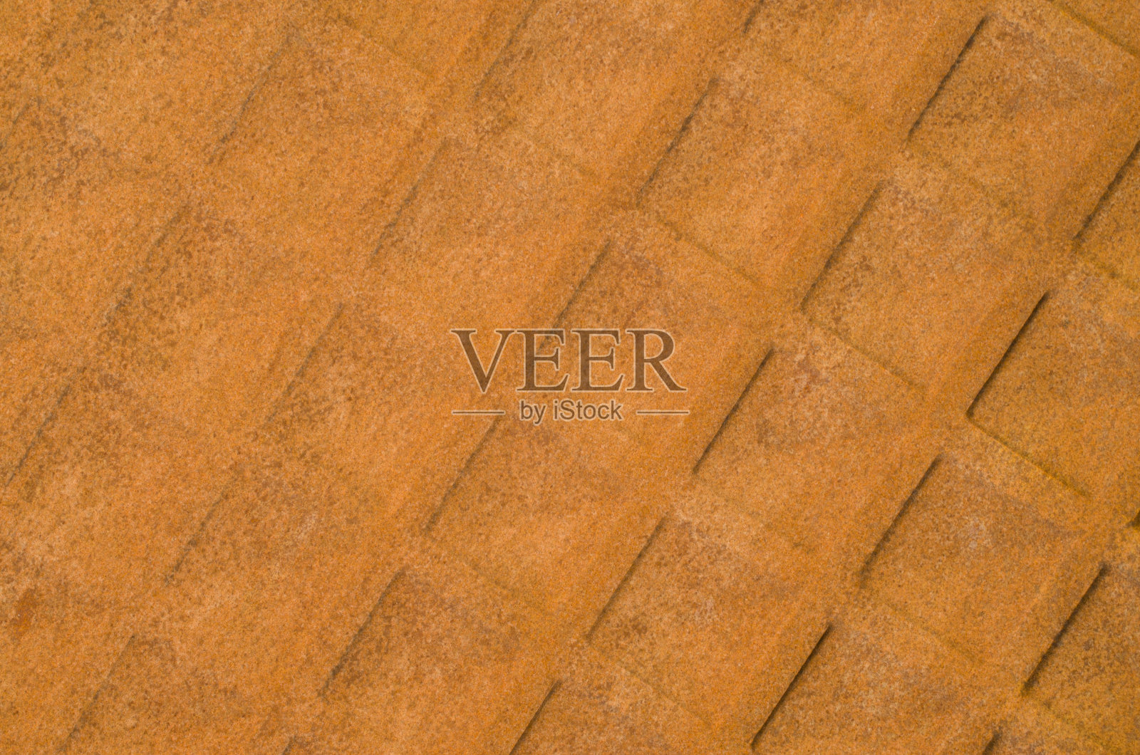 旧的完全生锈的金属表面与方形装饰特写照片摄影图片