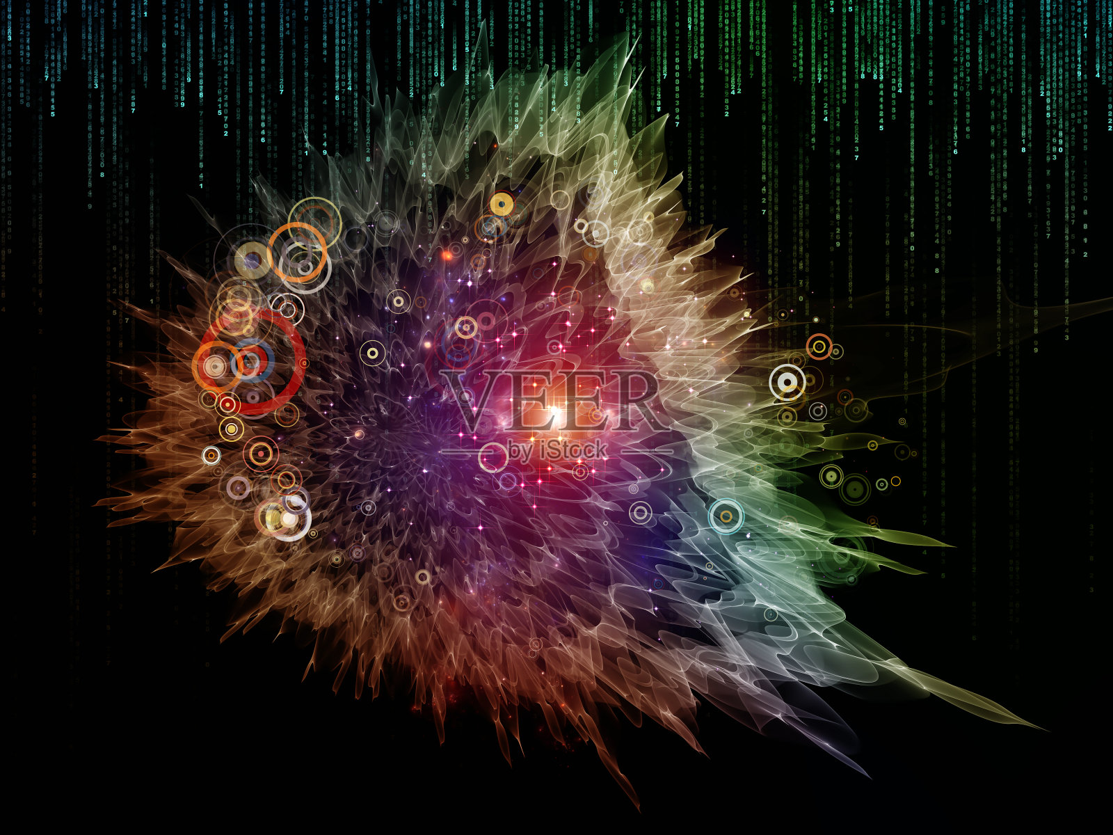 虚拟到真实插画图片素材