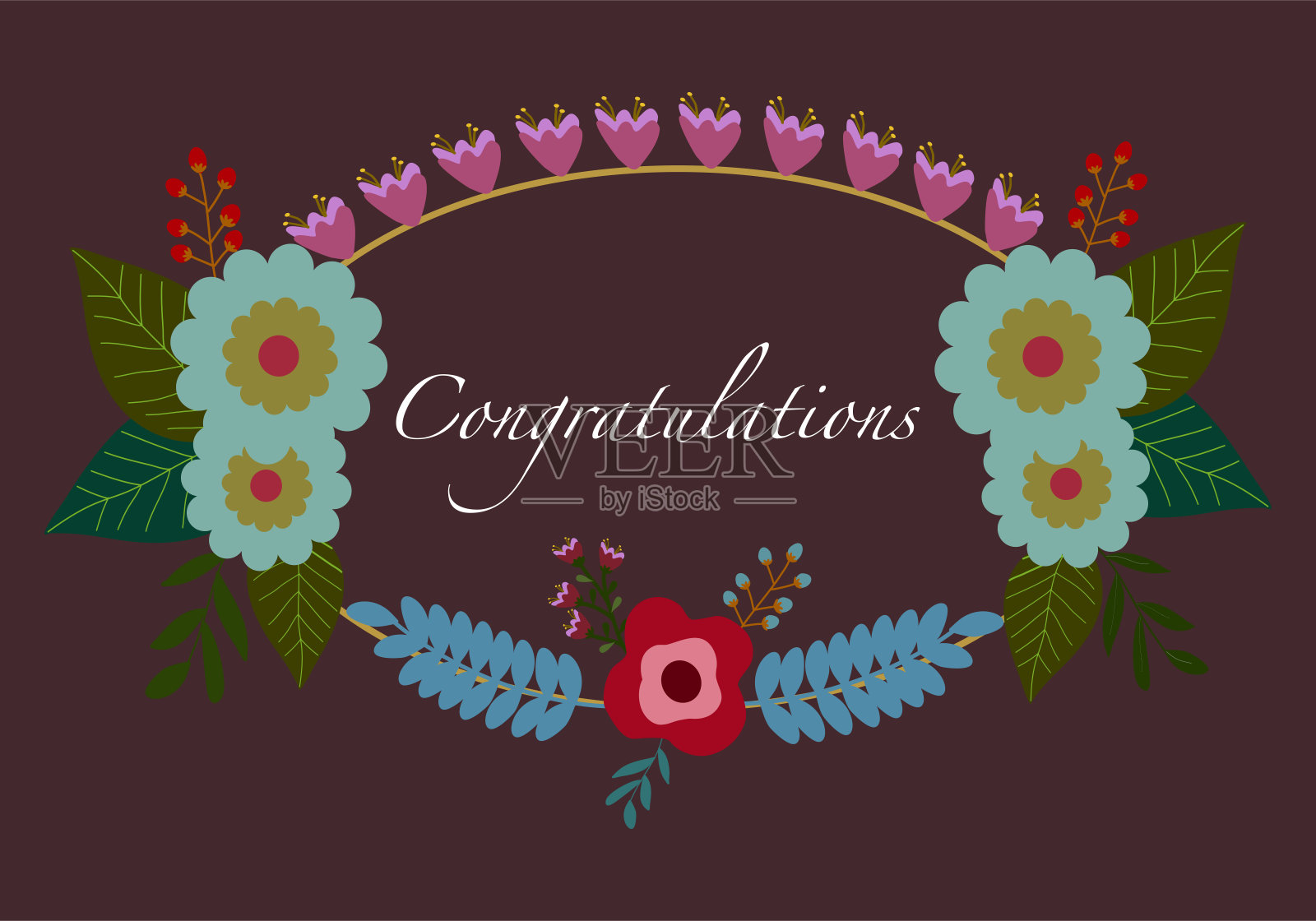 congrulation自然背景插画图片素材