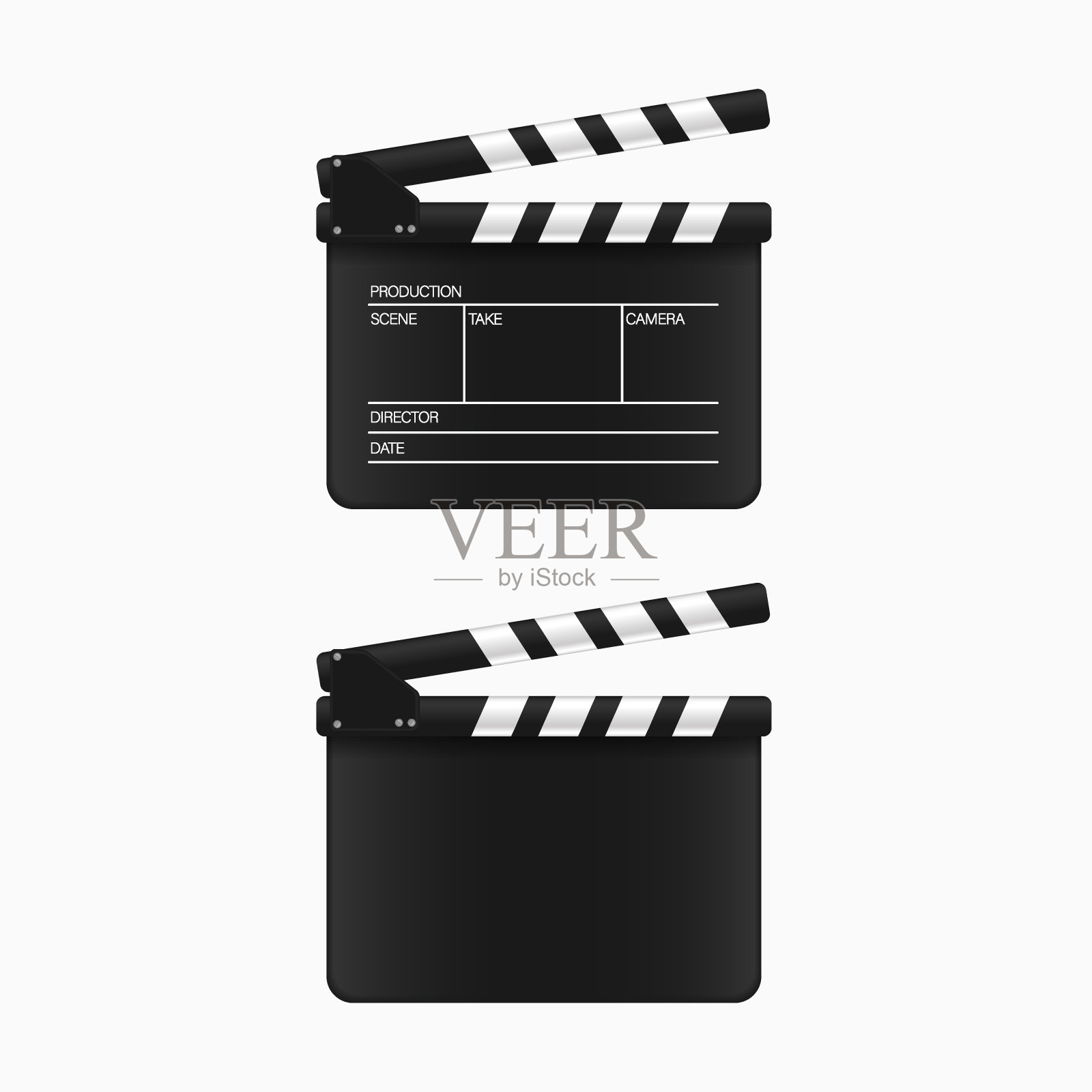 电影合板。矢量插图。插画图片素材