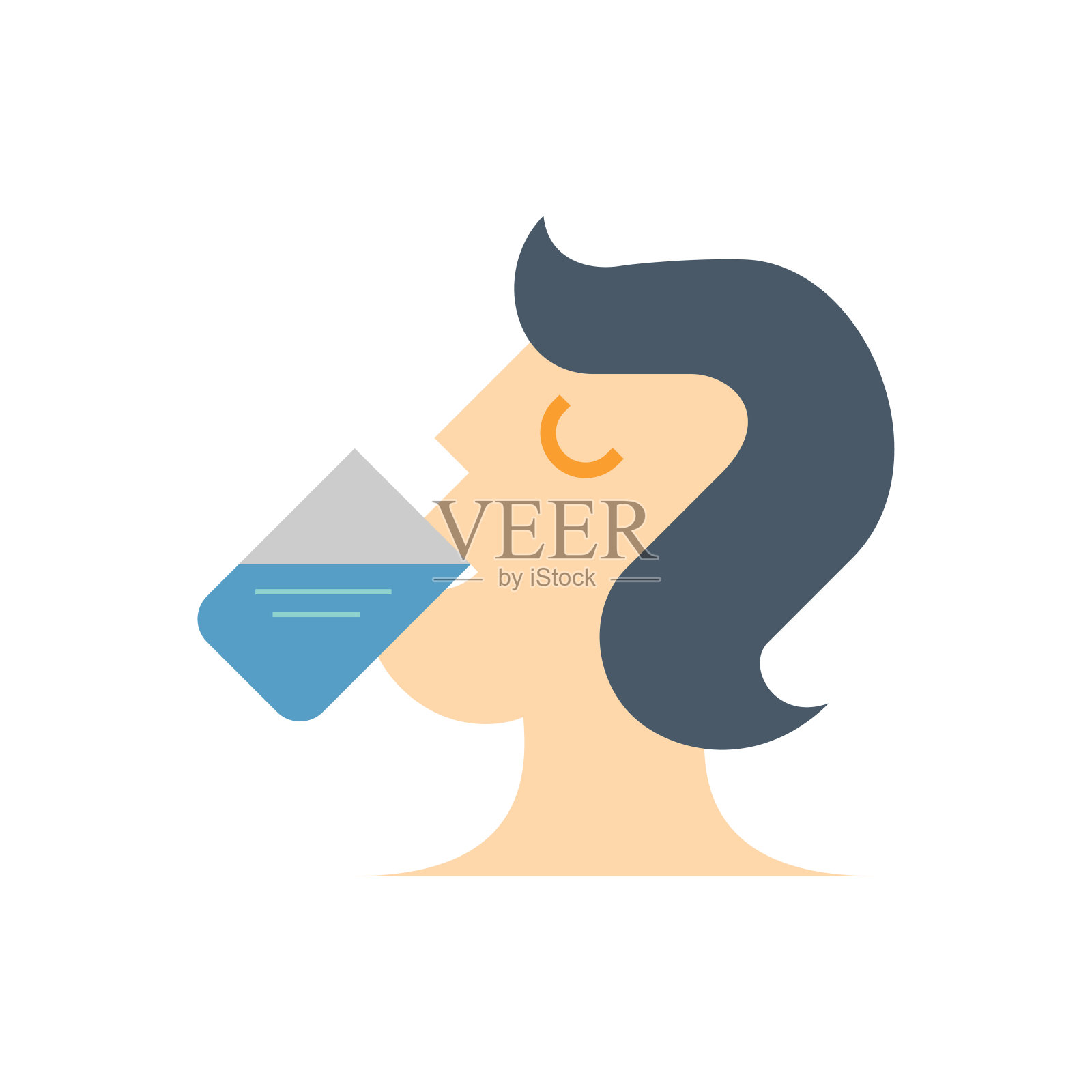 水喝的图标插画图片素材