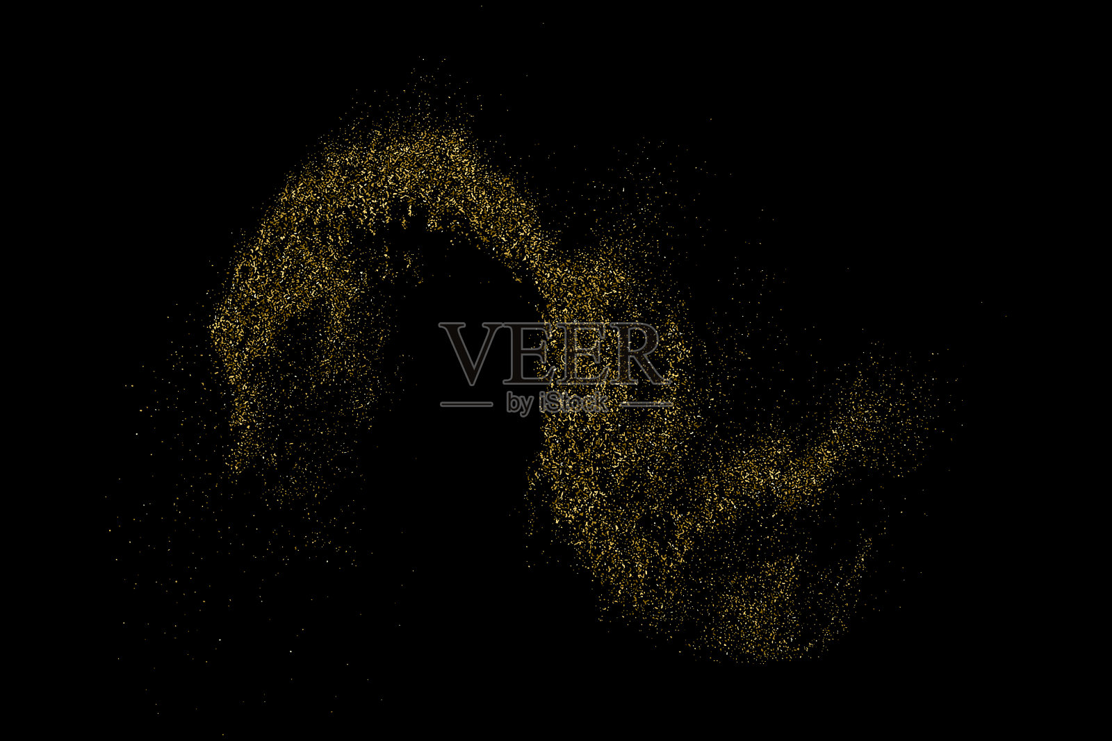 金色闪光纹理向量。插画图片素材