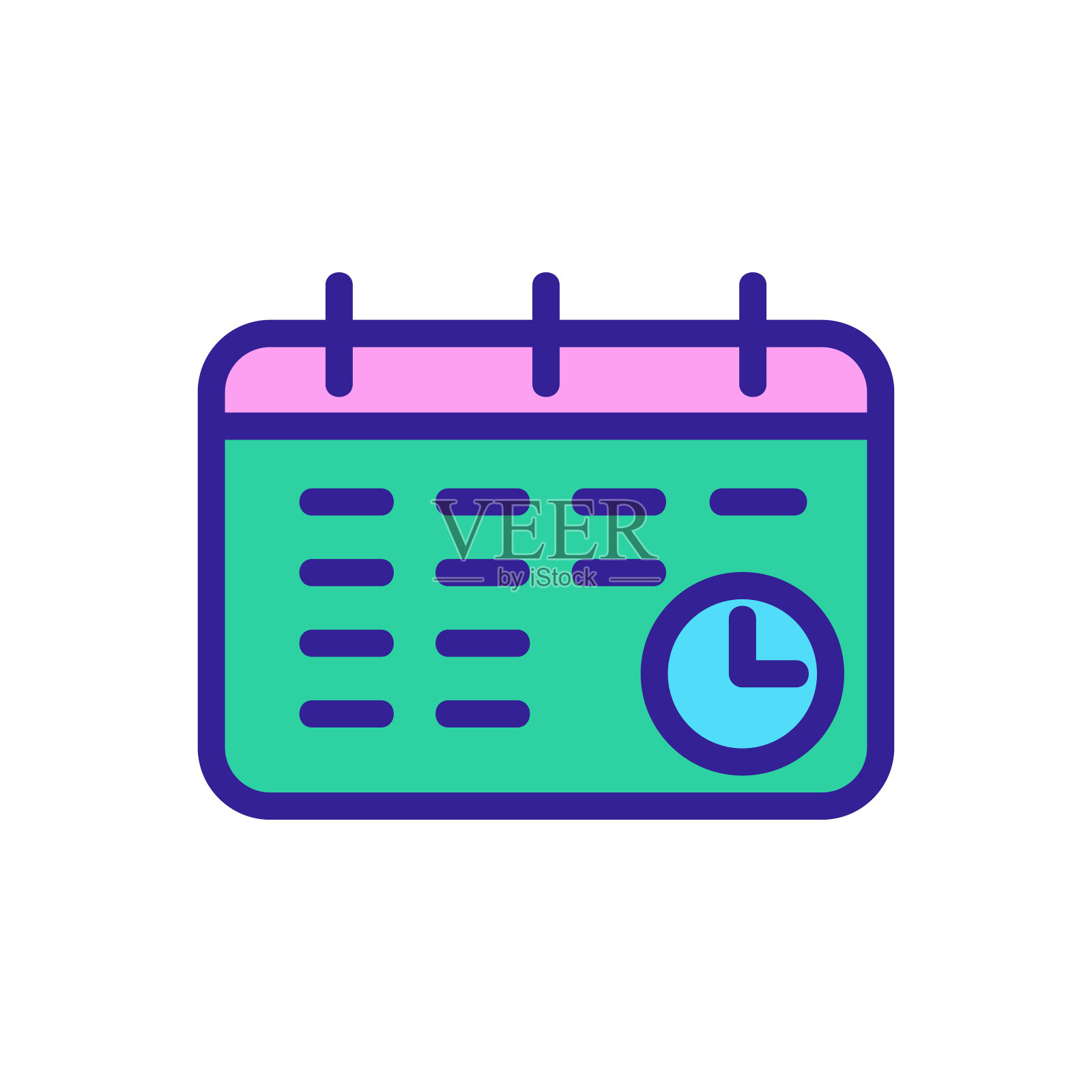 沙漏截止日期图标矢量轮廓插图插画图片素材