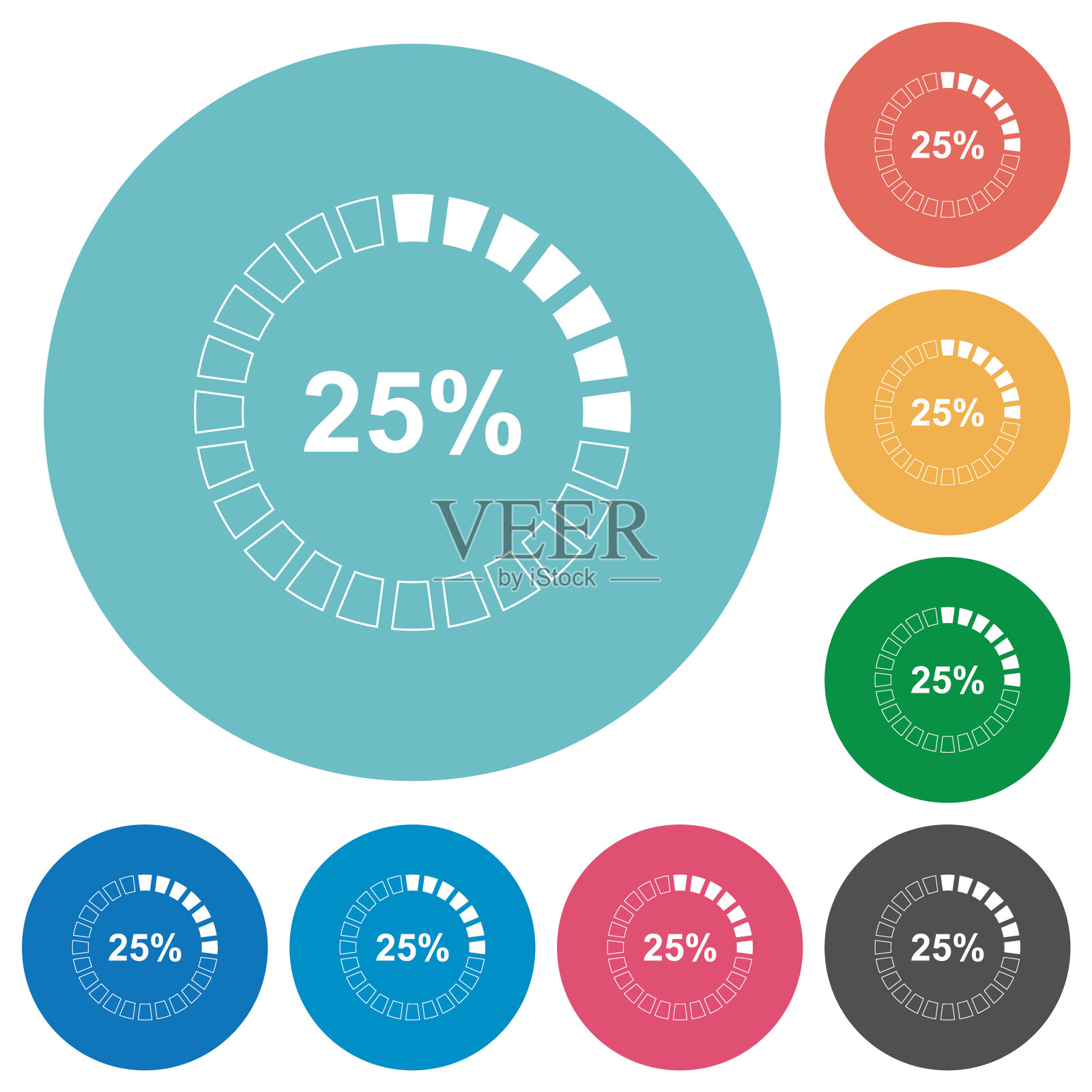 25%的图标是圆形的图标素材