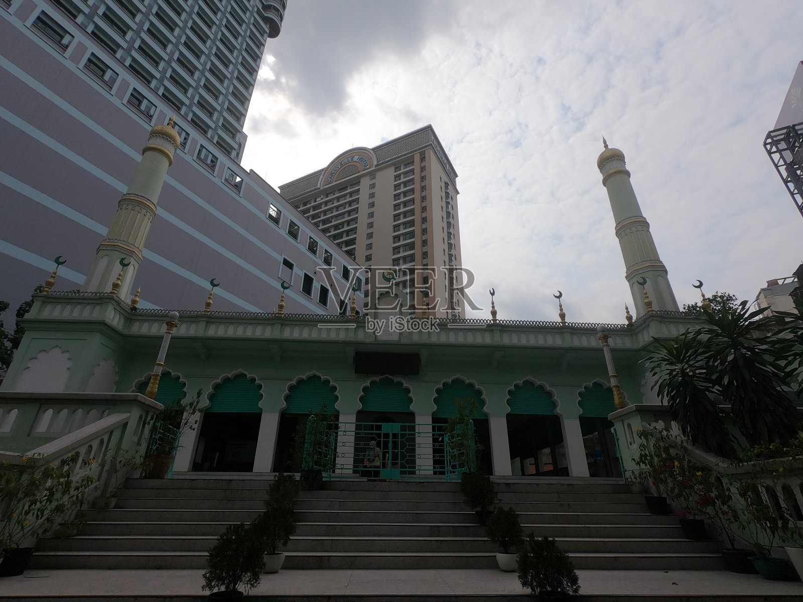 越南胡志明市的清真寺照片摄影图片