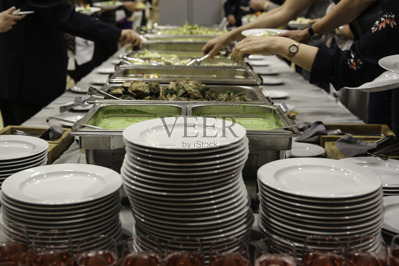 自助餐的食物。在餐厅举办餐饮派对照片摄影图片