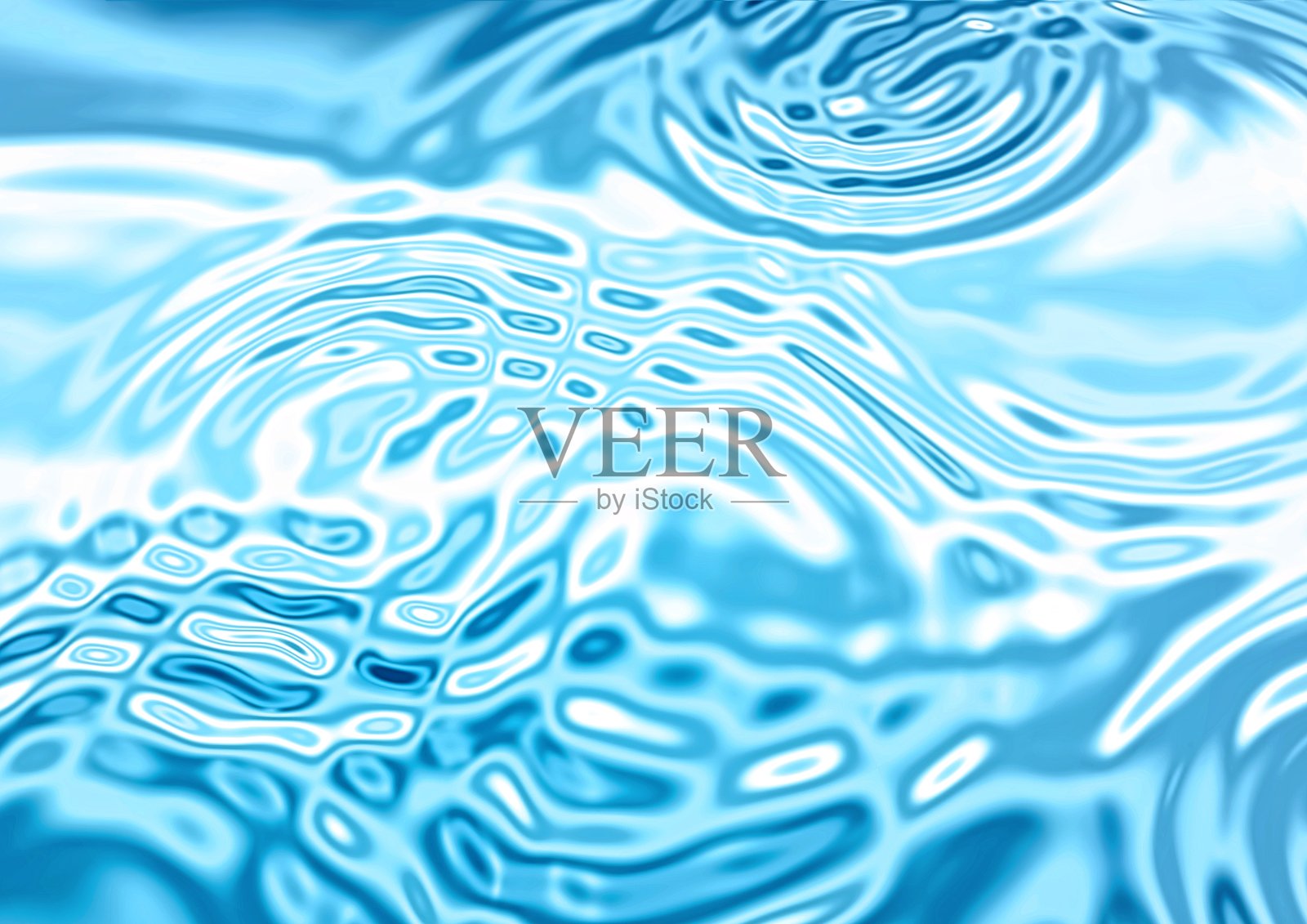 近距离观察水面上散布的涟漪照片摄影图片