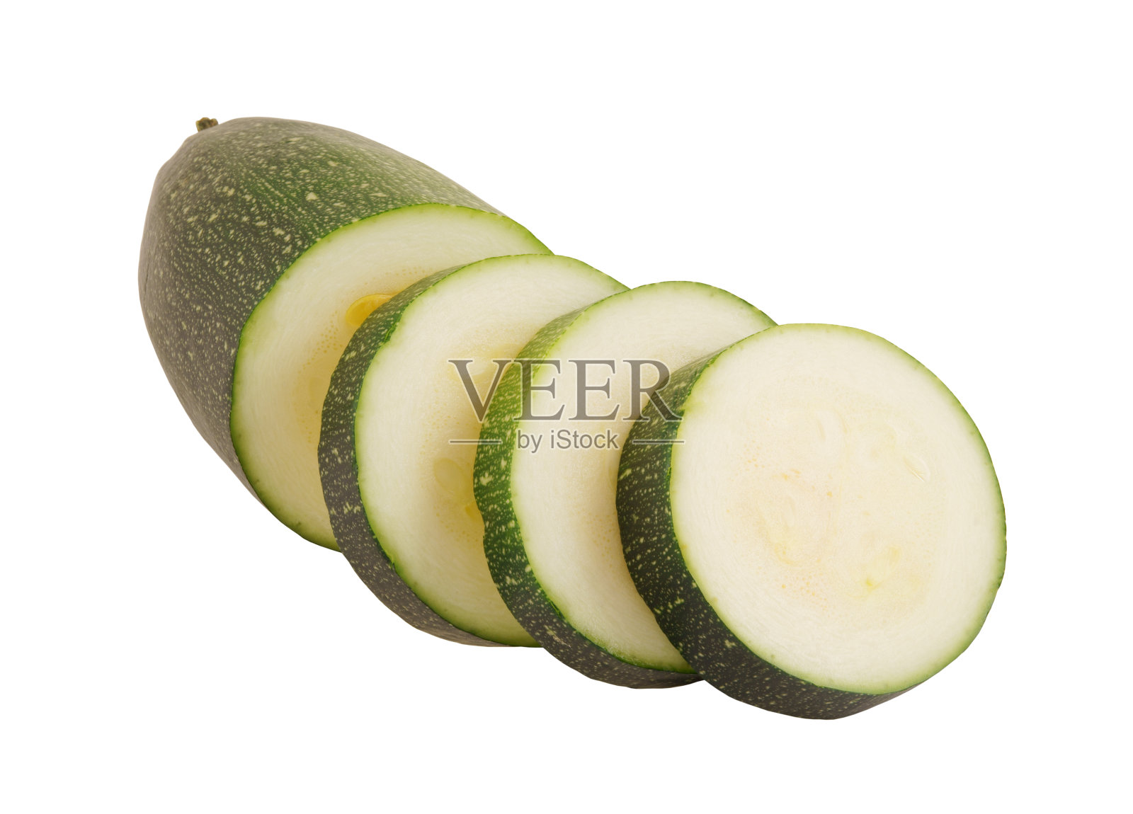 新鲜的切片骨髓蔬菜孤立在白色照片摄影图片