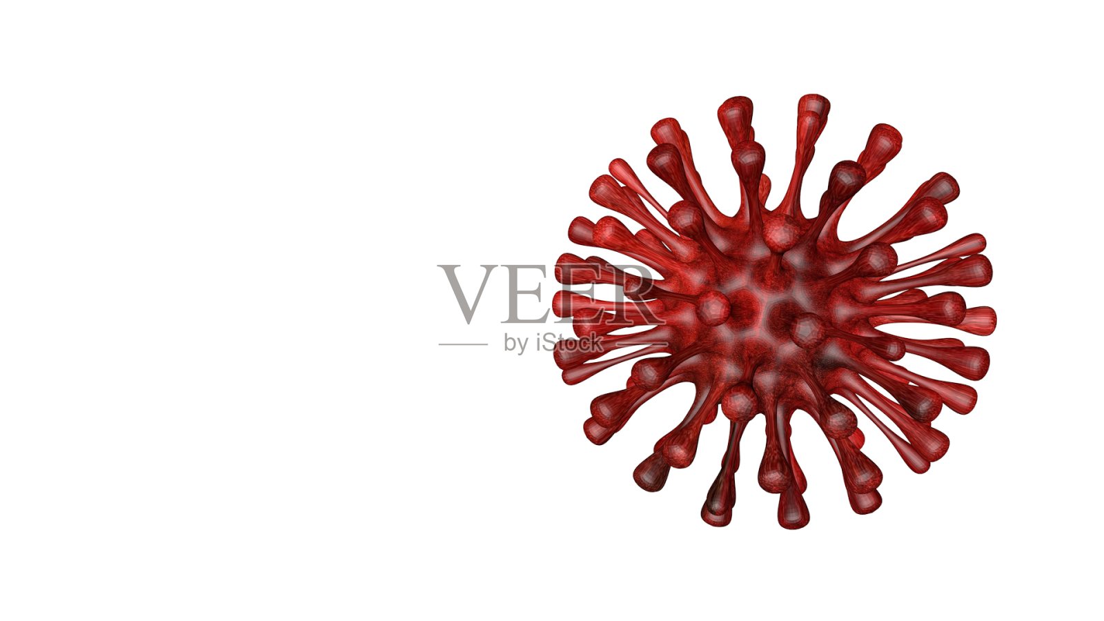 呼吸道病原体冠状病毒2019-ncov流感疫情3D医学插图照片摄影图片