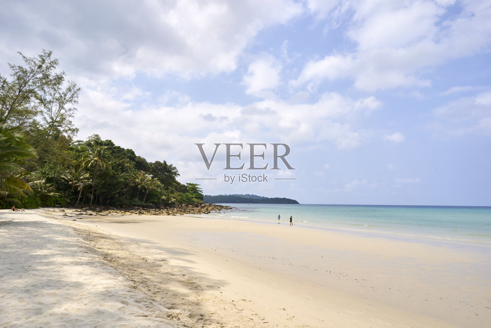 泰国美丽的海滩风景。照片摄影图片