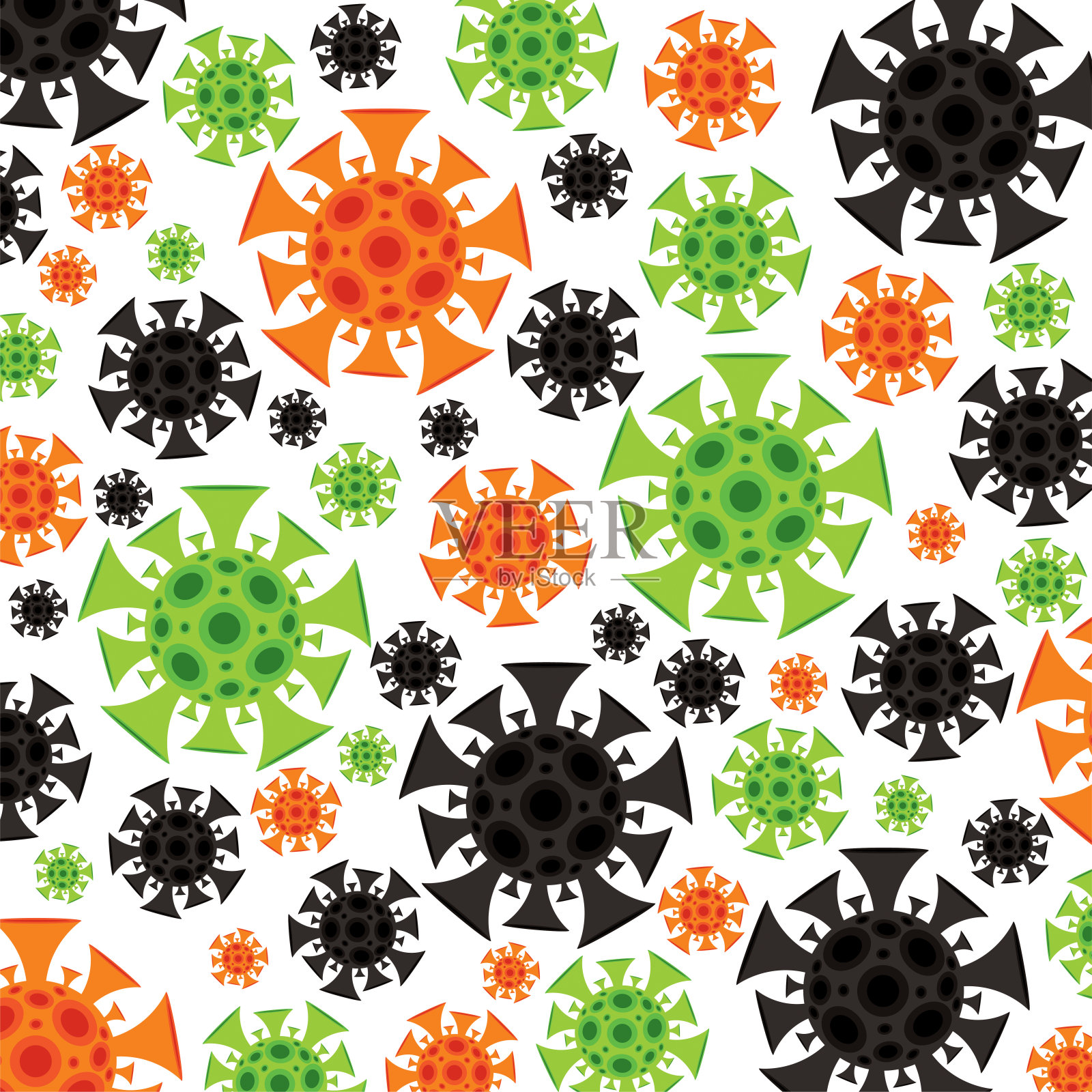 冠状病毒、covid-19、2019-ncov病毒背景插画图片素材