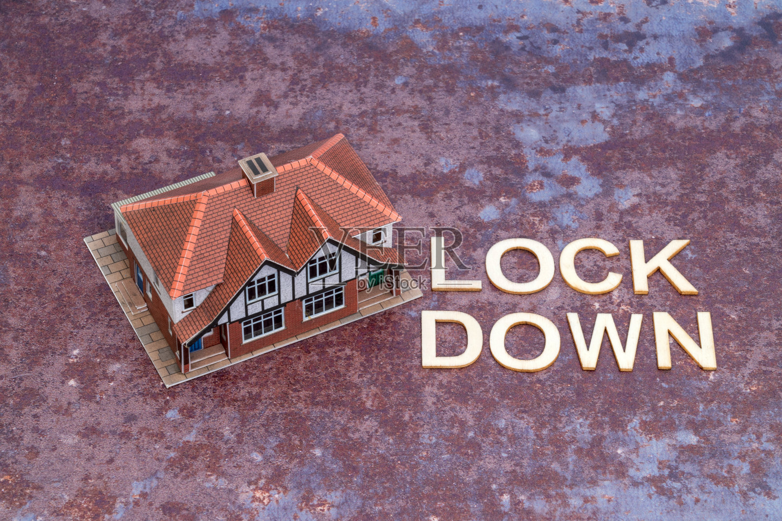 房屋封锁-冠状病毒照片摄影图片