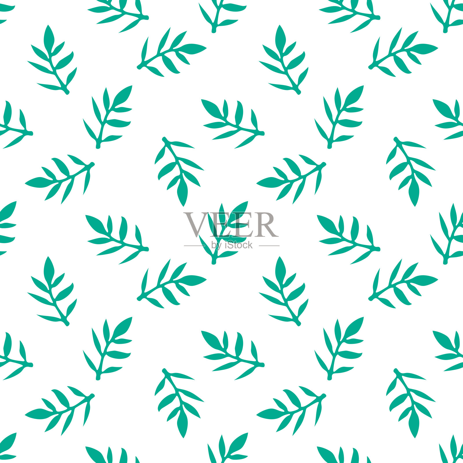 无缝的花卉图案。自然背景。抽象的无缝的背景。矢量插图。插画图片素材