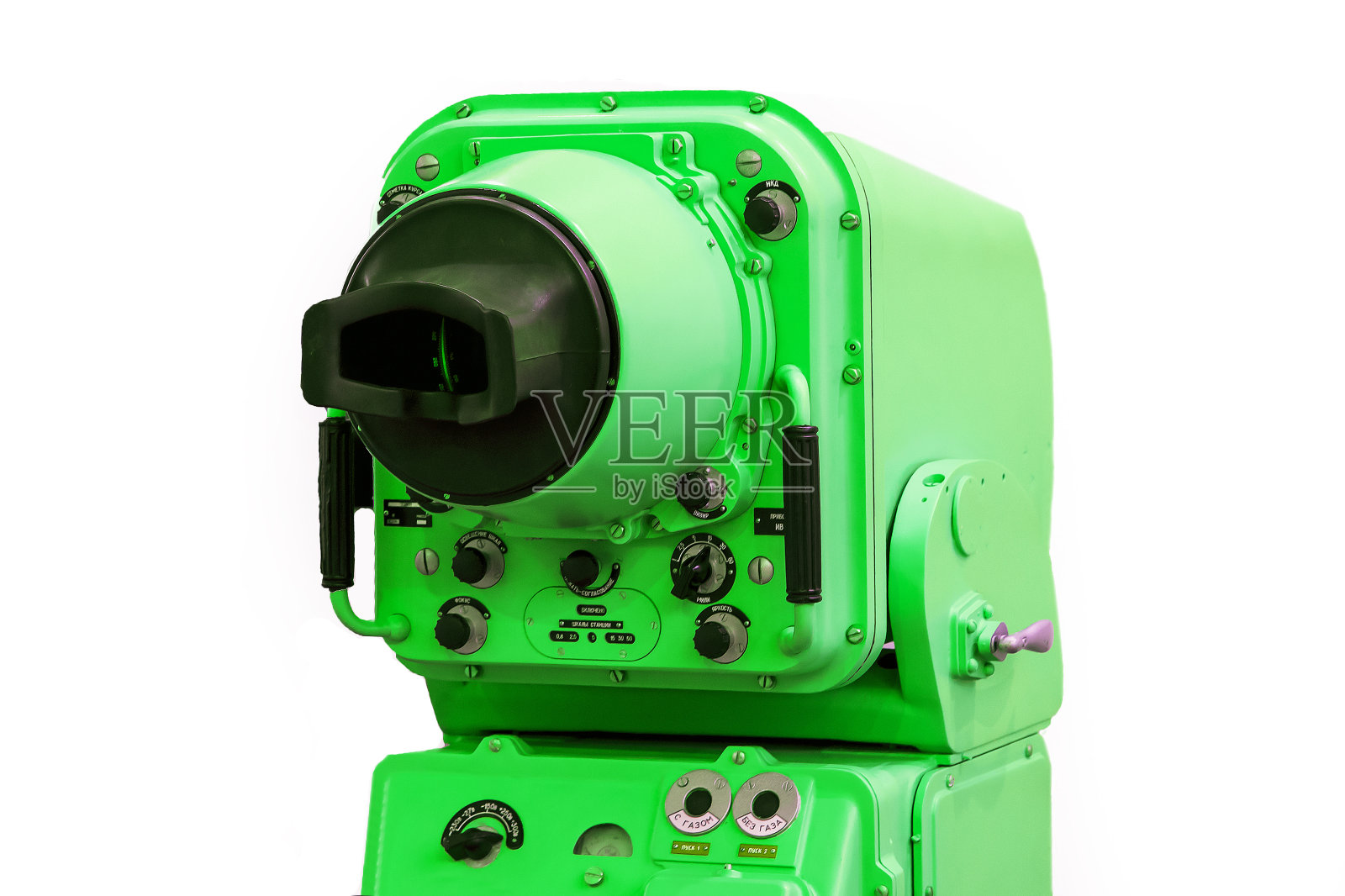 对孤立在白色背景上的军舰进行现代侦察照片摄影图片