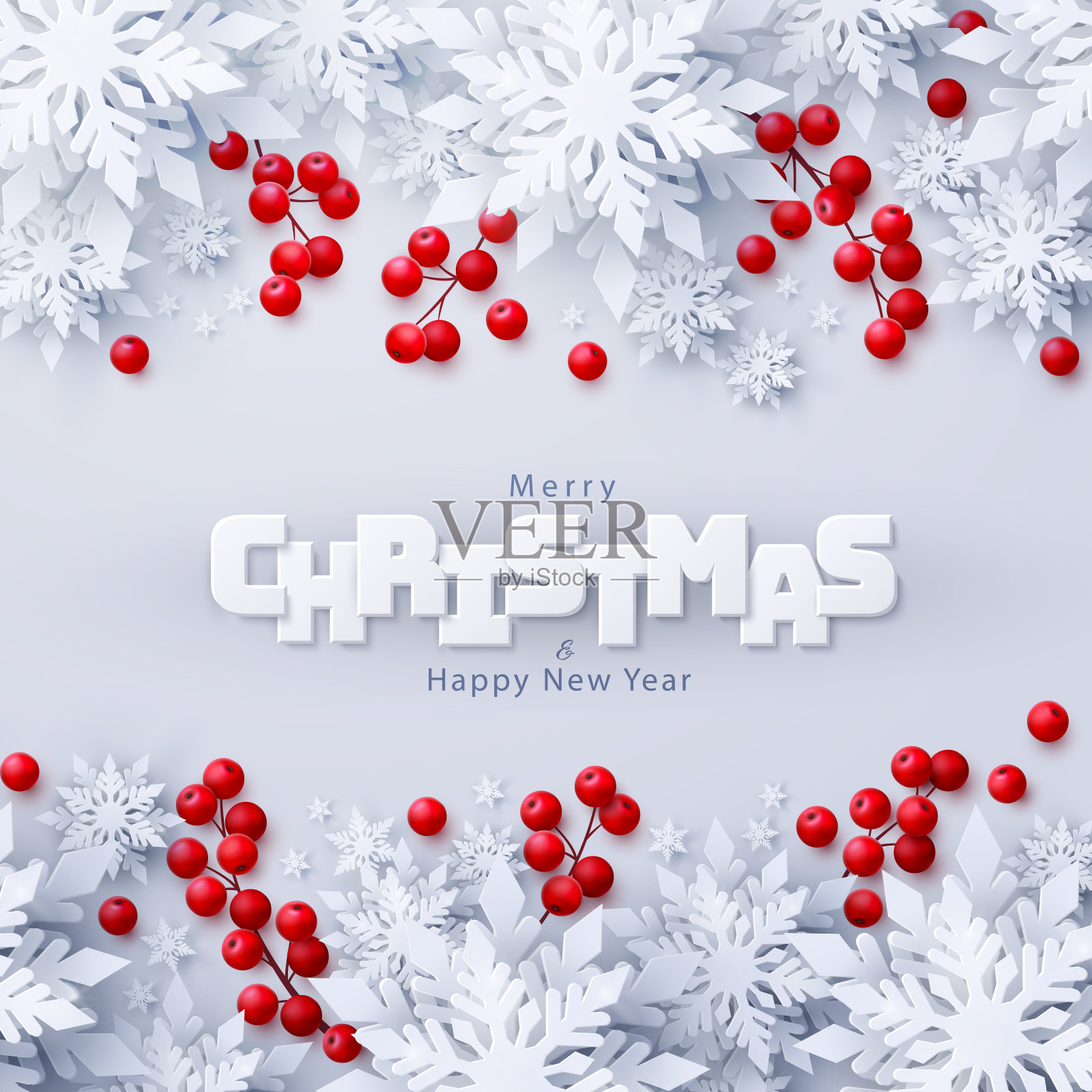 矢量圣诞和新年背景插画图片素材