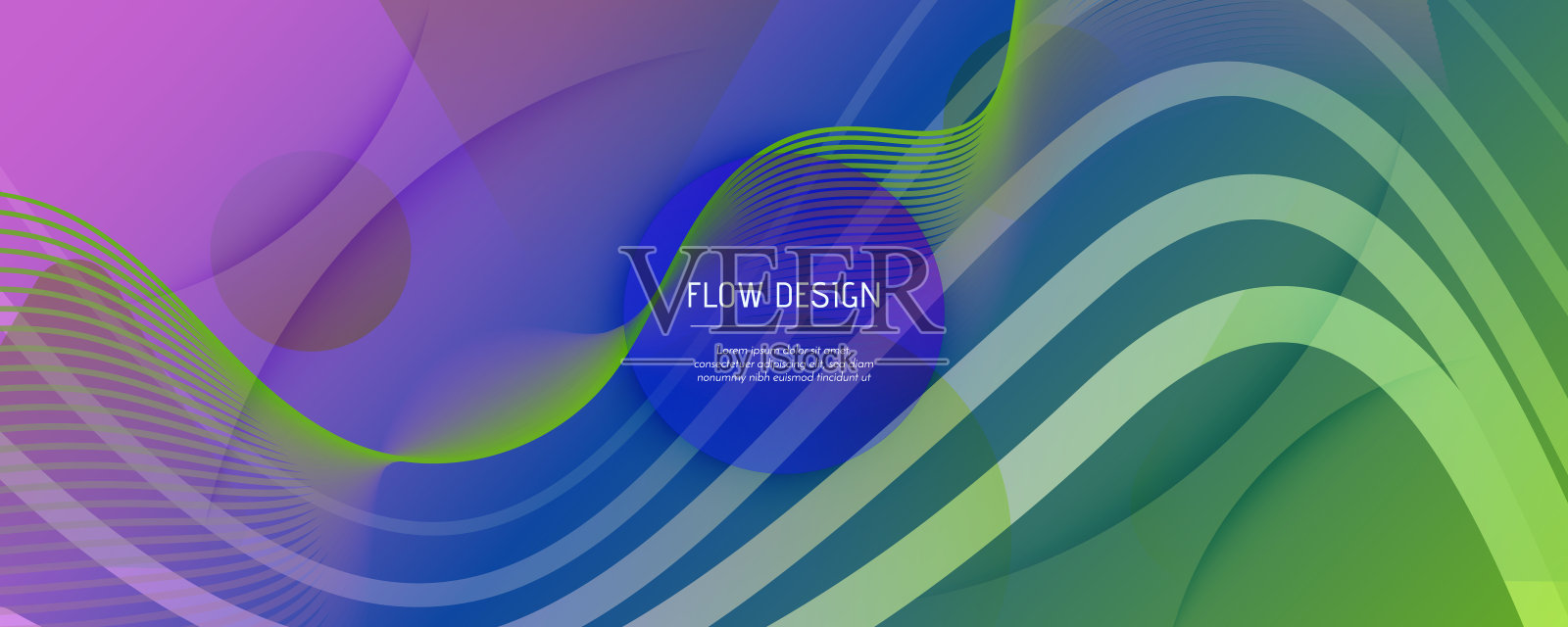 流几何抽象。向量动态形状插画图片素材