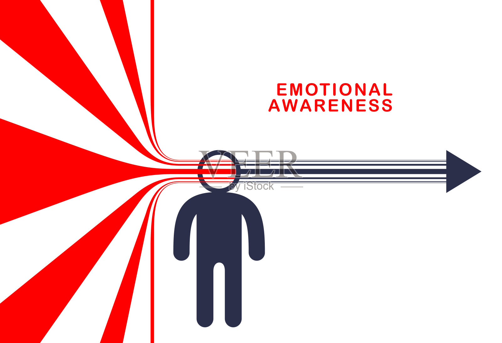 认知，情感意识，数据事实系统化概念向量，人通过他的头系统化和直线。插画图片素材