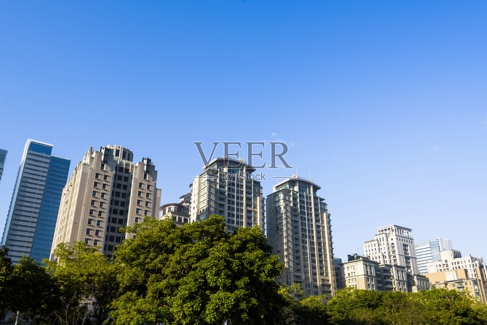 台湾台中市中心地区的建筑景观照片摄影图片