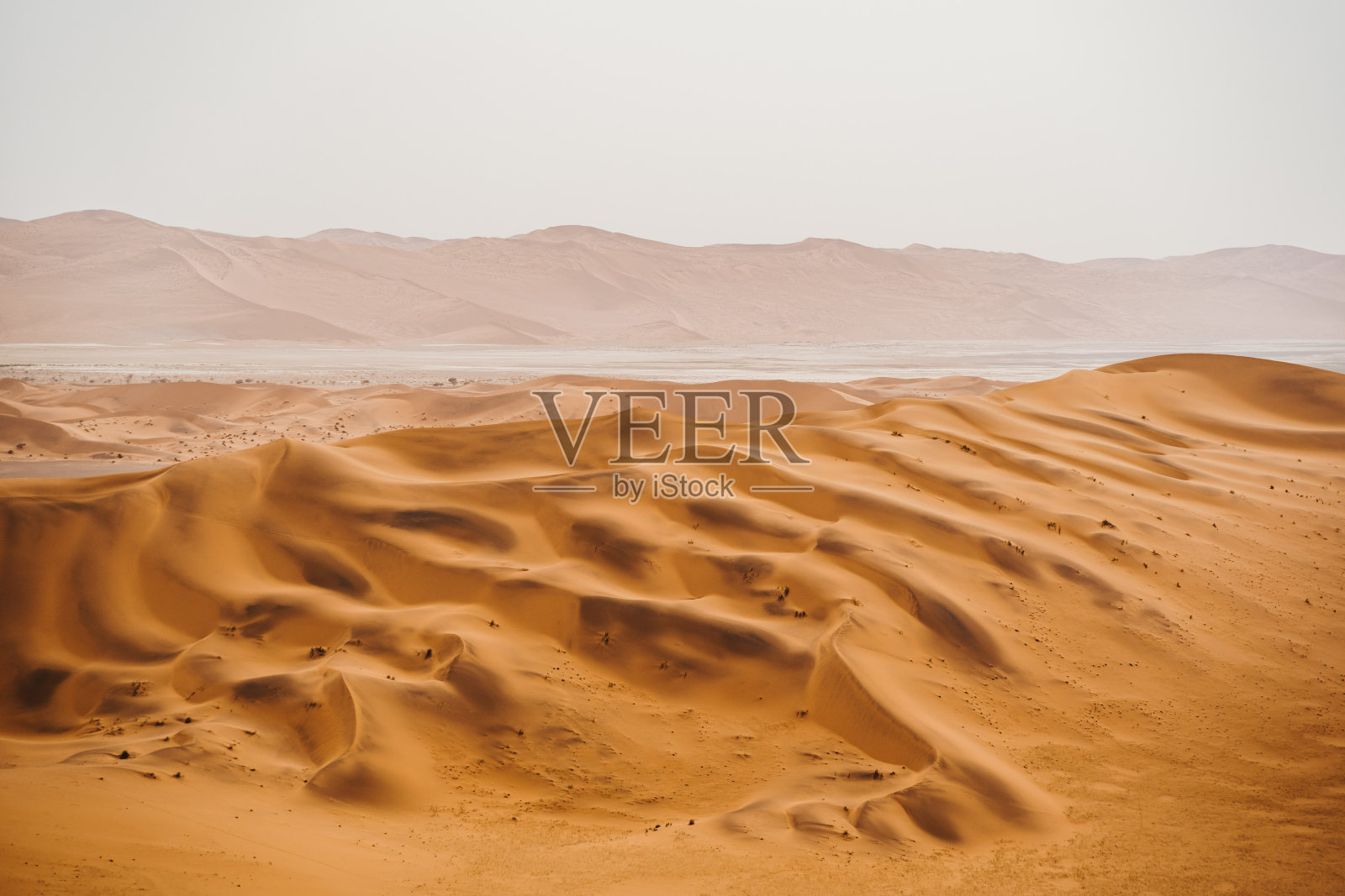 这是纳米布沙漠Sossusvlei美丽的红色沙丘的全景照片照片摄影图片