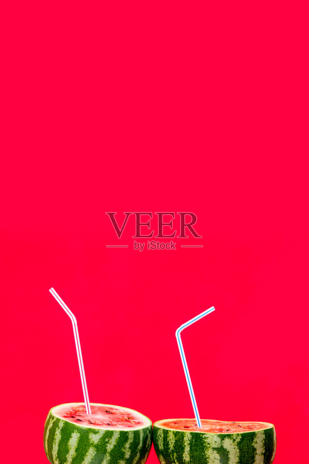 两杯西瓜汁，放暑假照片摄影图片