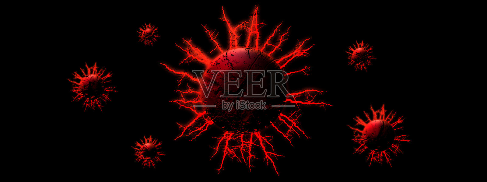 抽象的病毒照片摄影图片