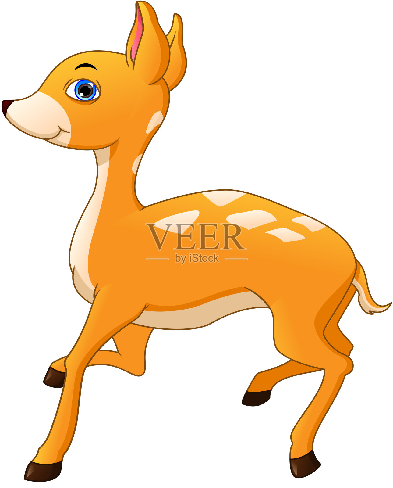 卡通可爱的鹿插画图片素材