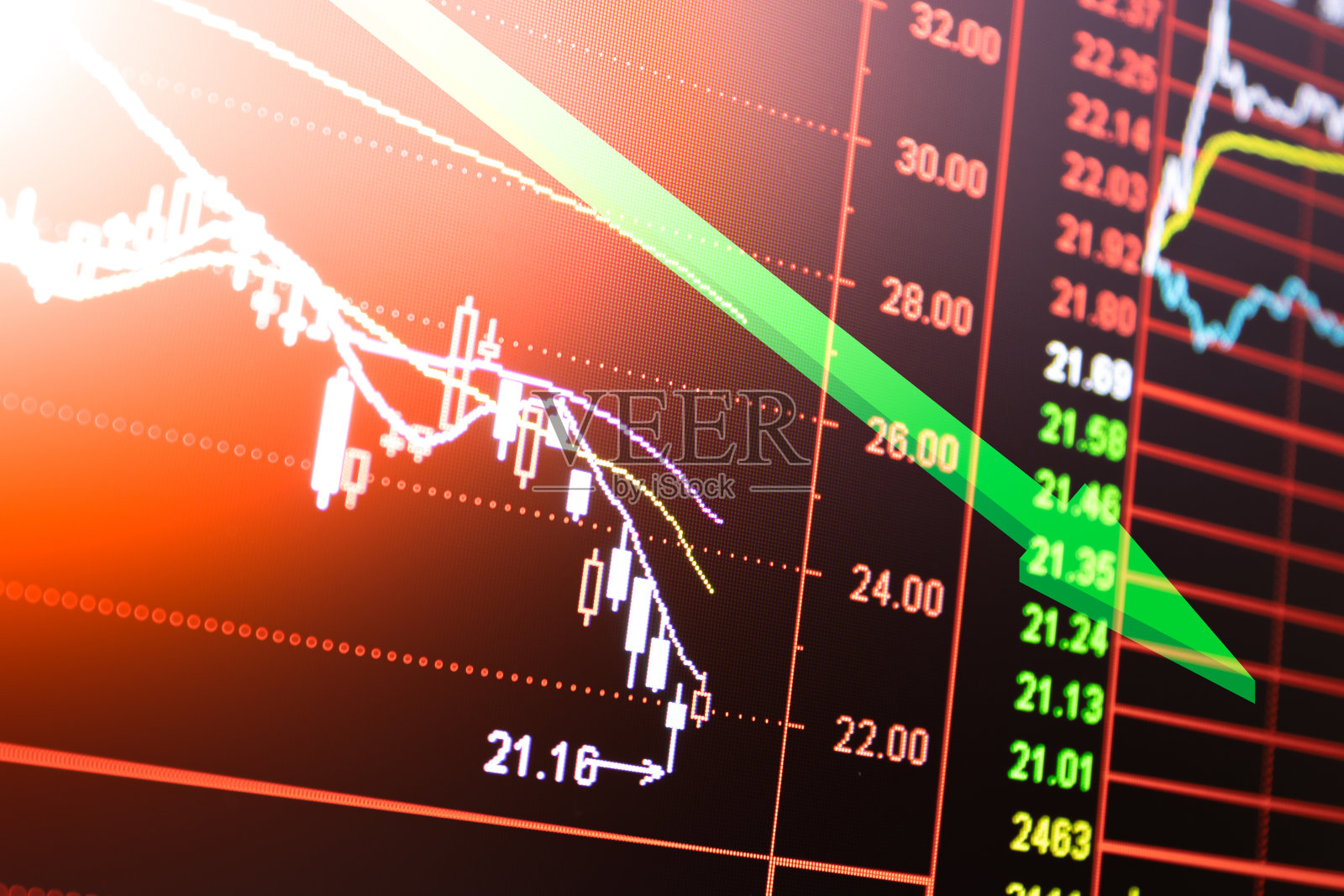 股票比特币交易市场概念照片摄影图片