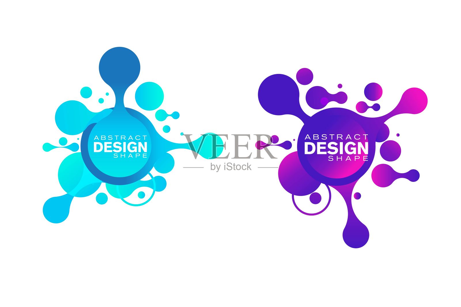 流体设计插画图片素材