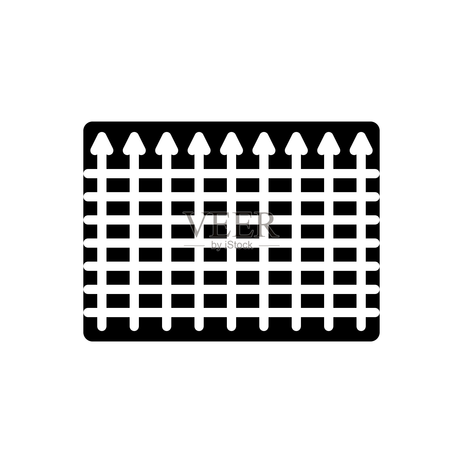 篱笆围墙插画图片素材