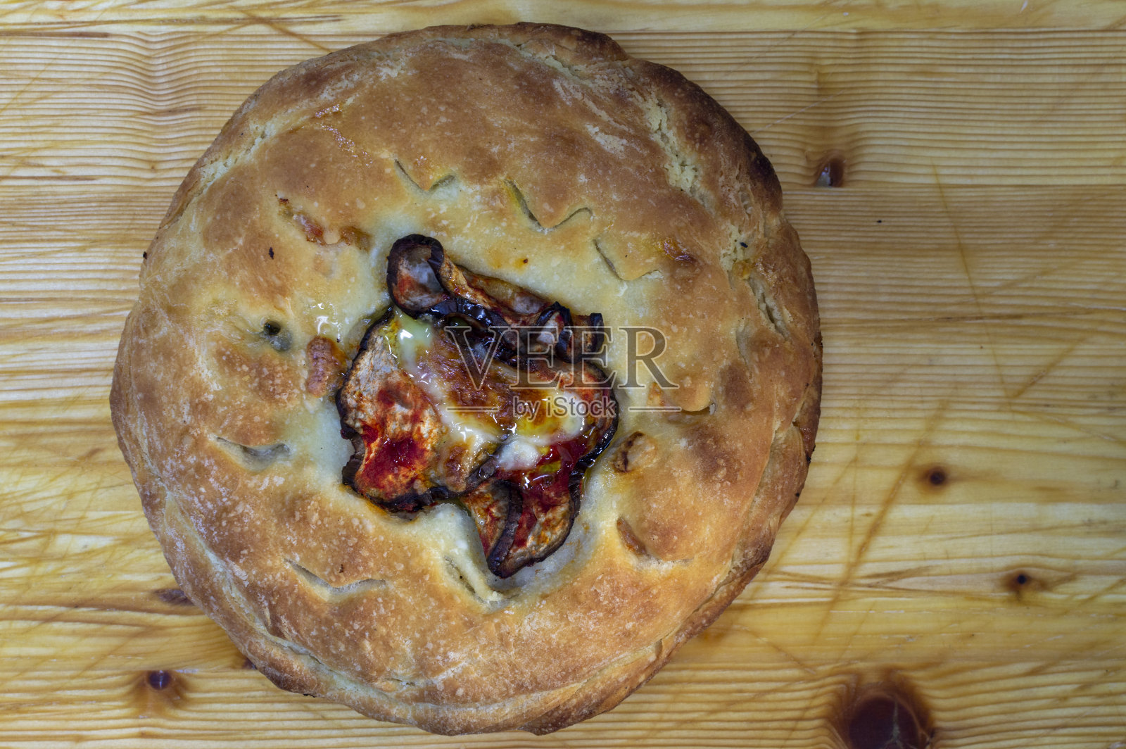 披萨和意大利佛卡夏切照片摄影图片