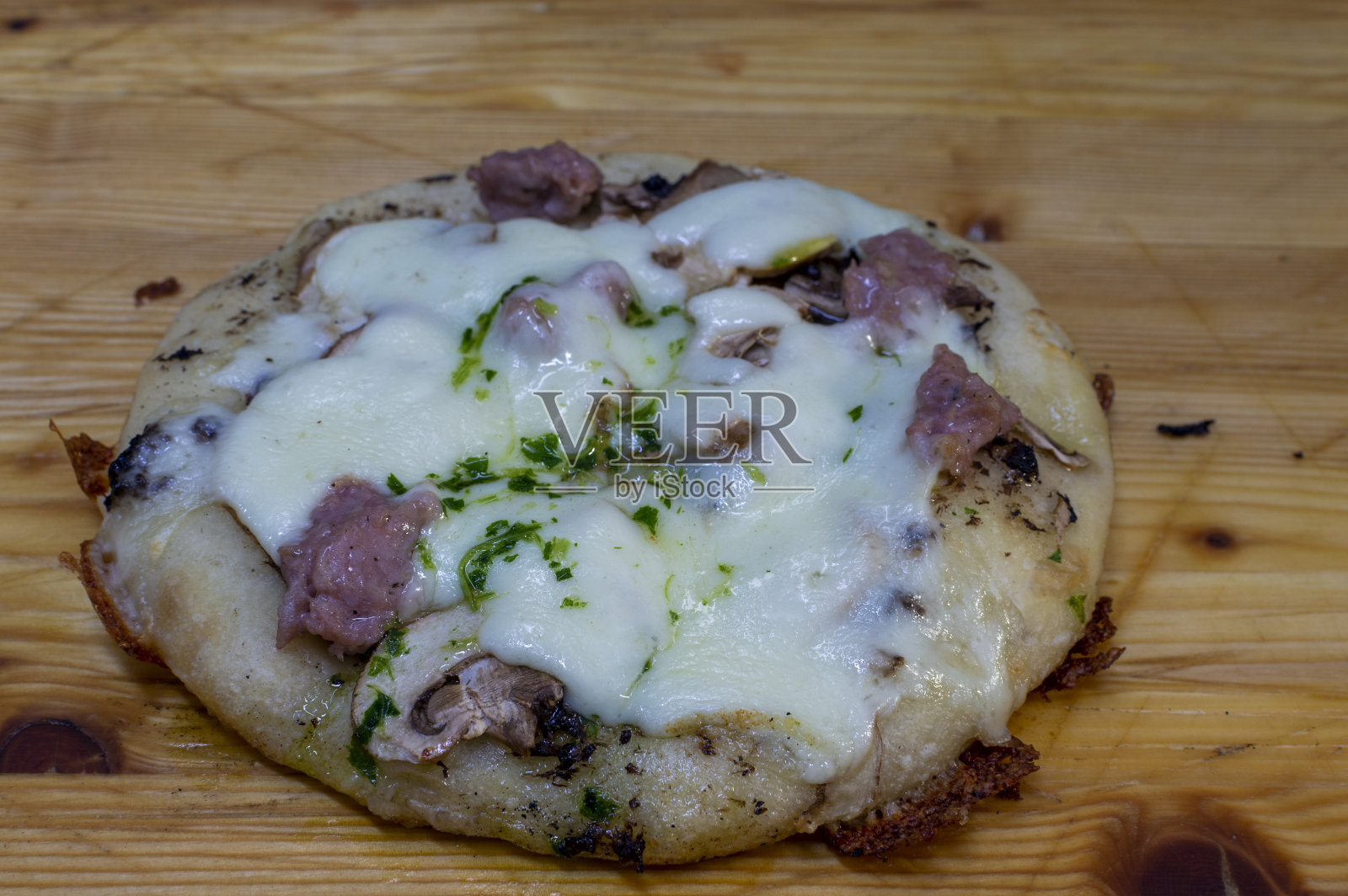 披萨和意大利佛卡夏切照片摄影图片