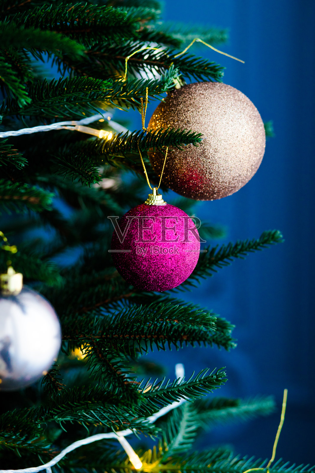 迷人的圣诞装饰品照片摄影图片